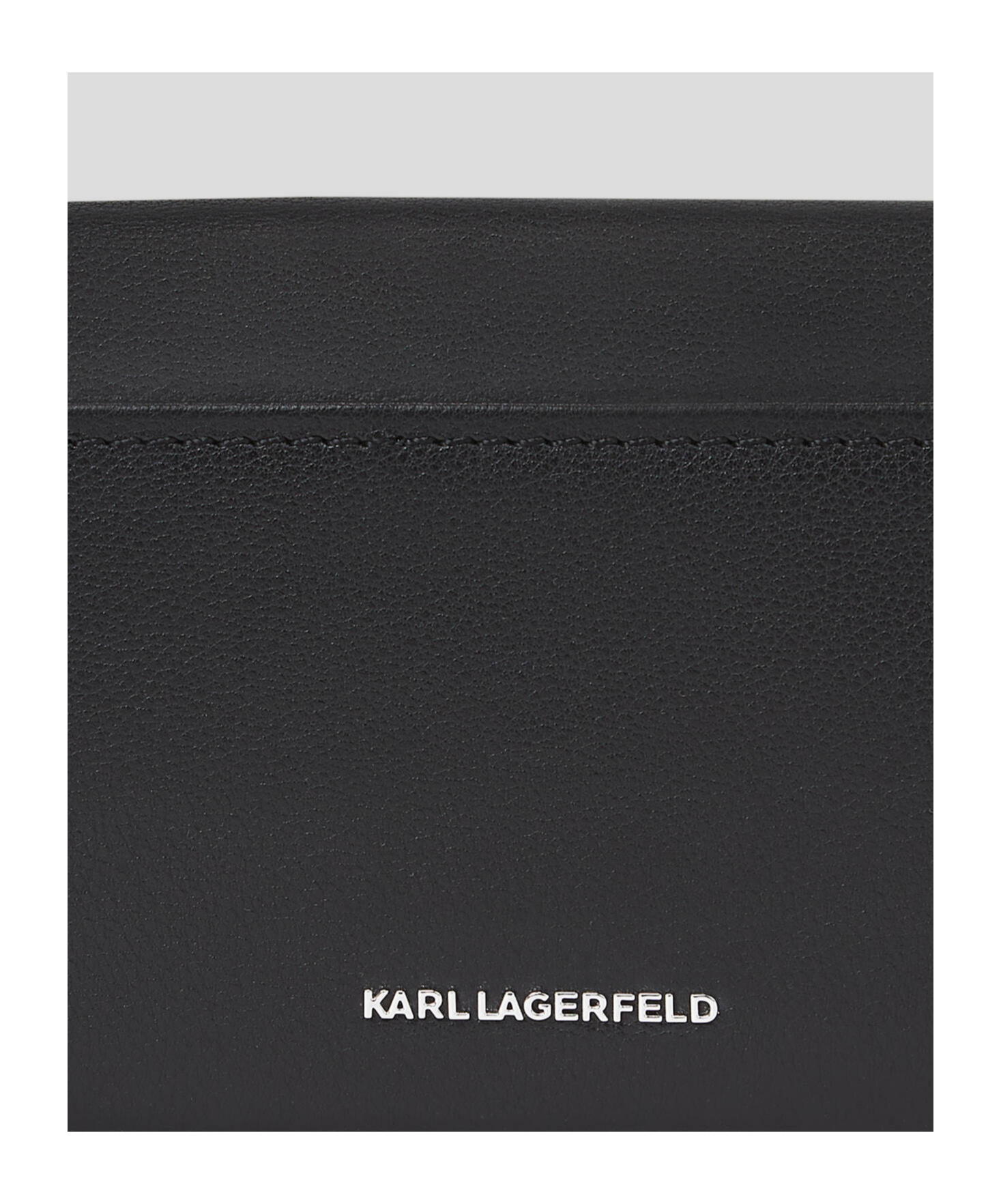 Karl Lagerfeld Ikon Leather Continental Wallet In Black