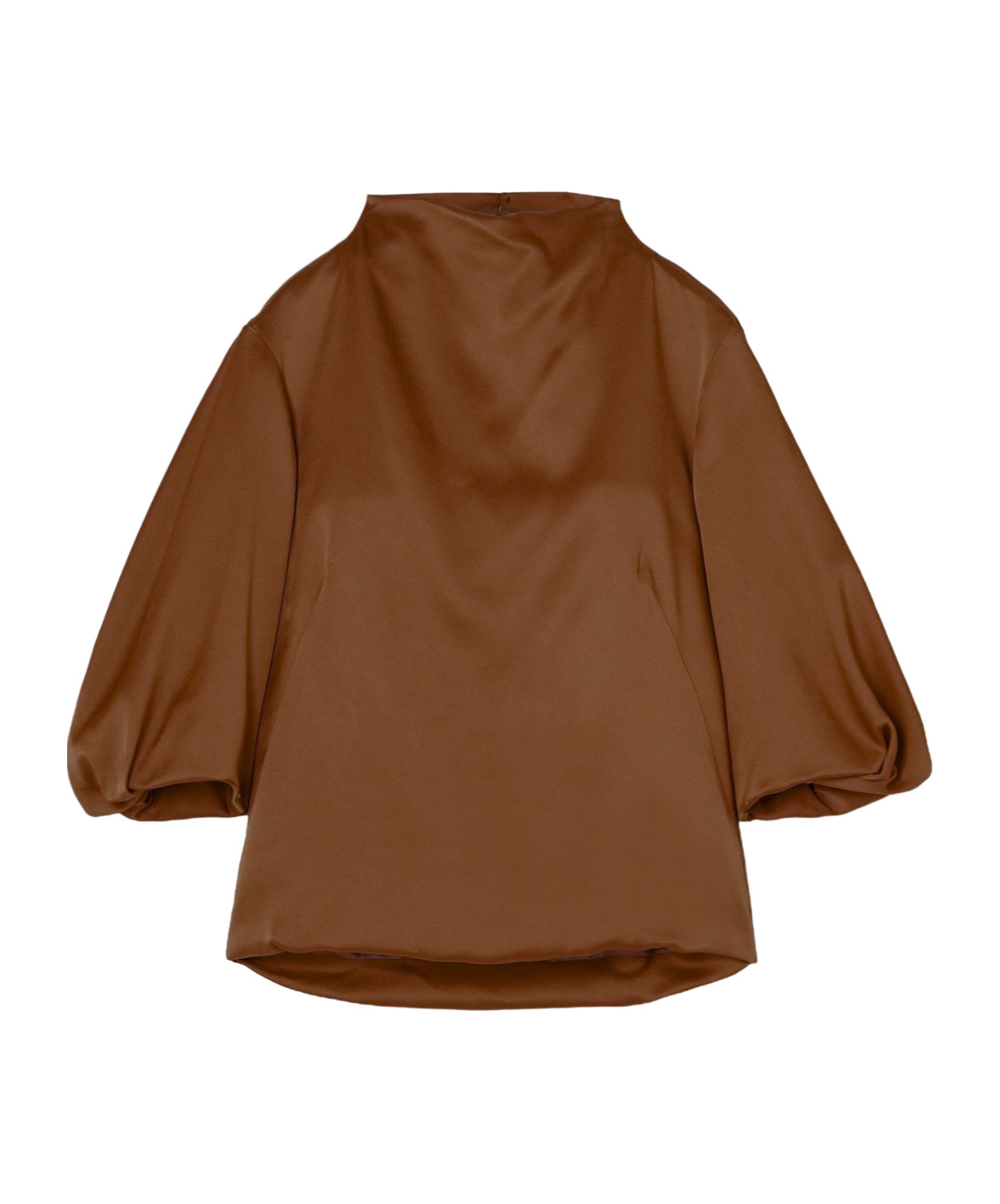 Dries Van Noten Butterfly Sleeve Top In Brown