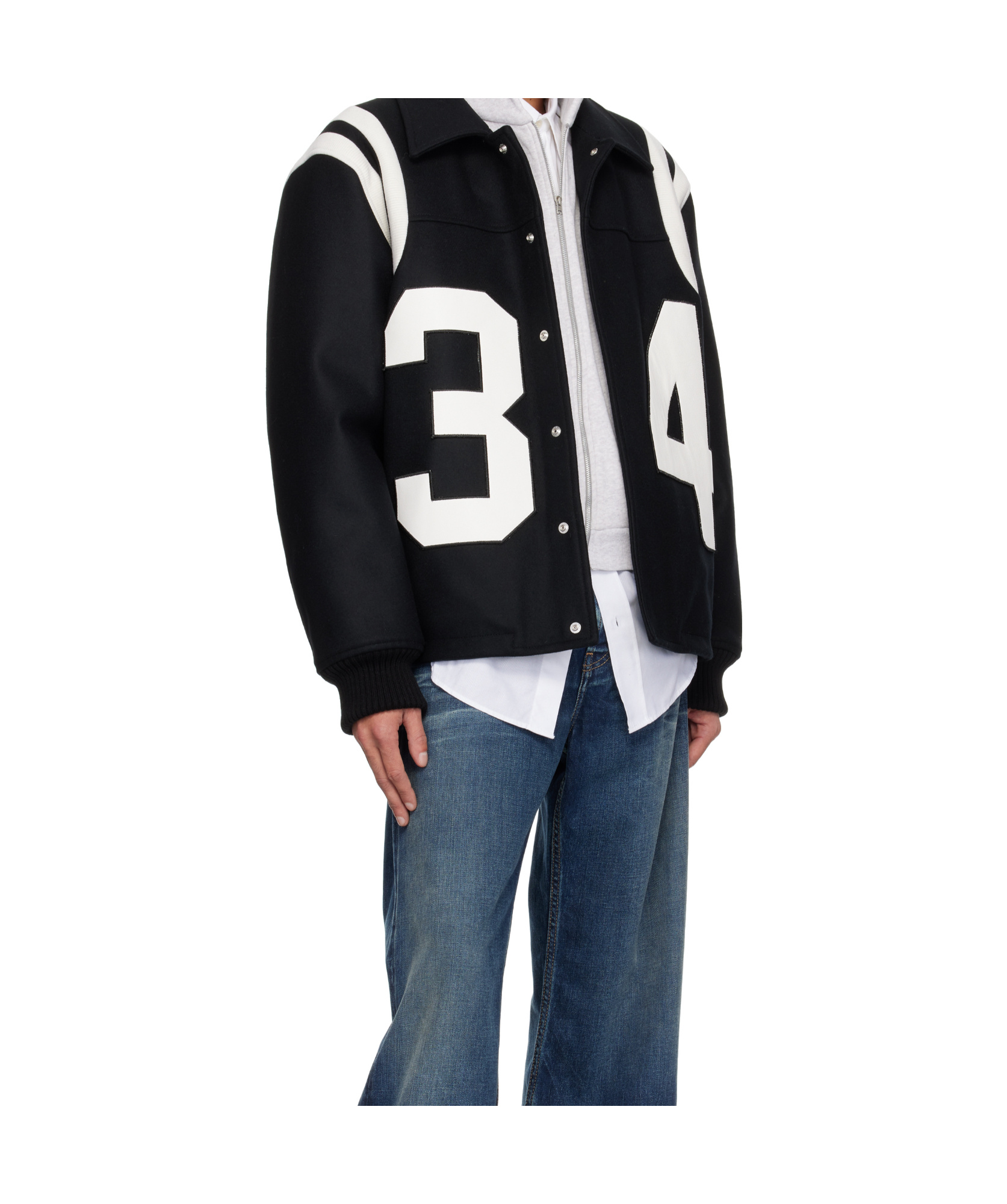 Ambush Baseball Jacket In Black
