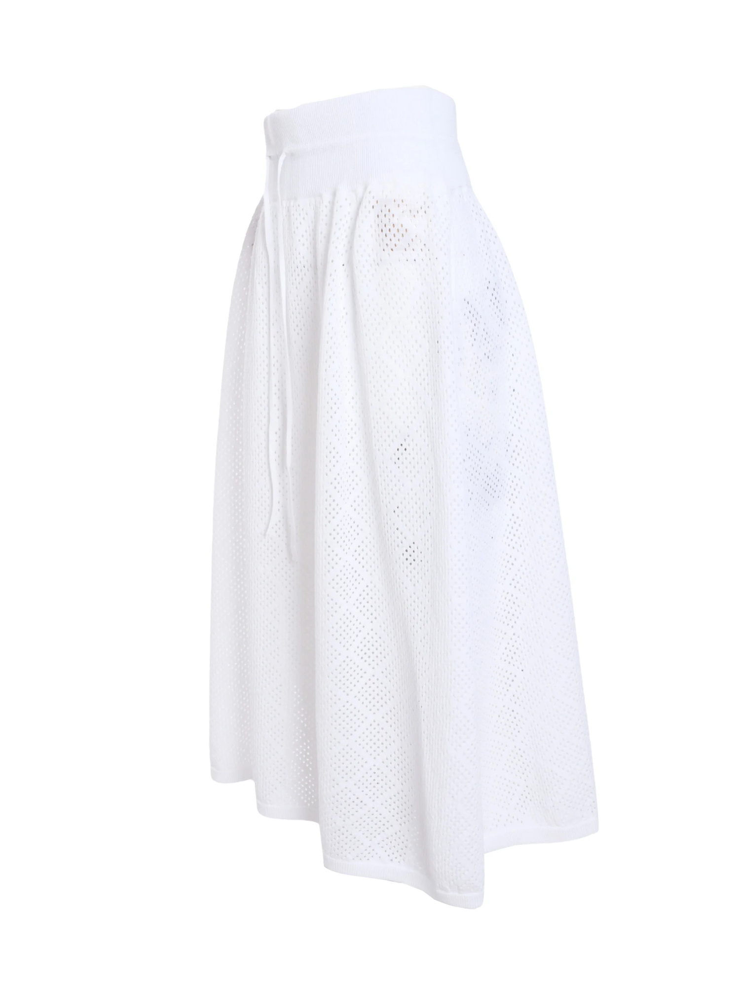 Fabiana Filippi Mesh Midi Skirt In White