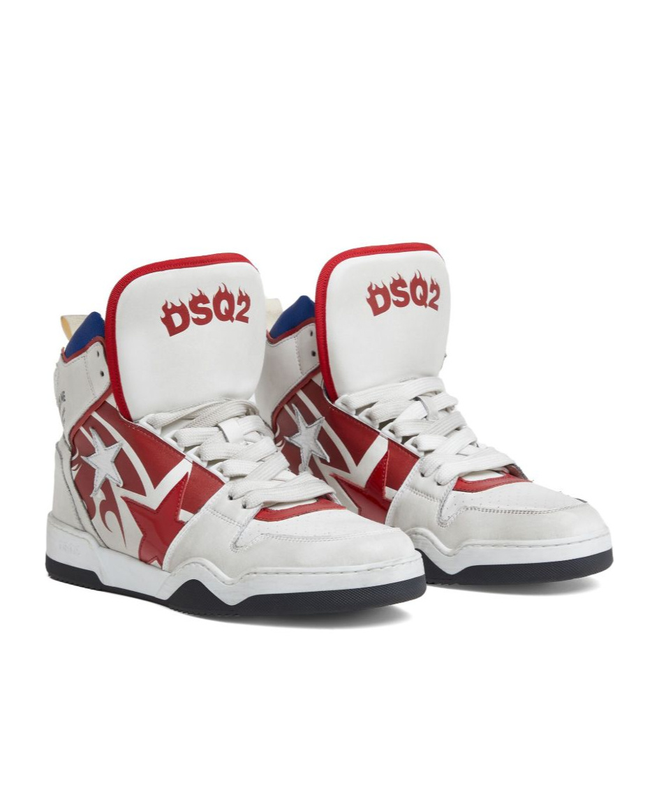 Dsquared2 Logo-print Sneakers In White