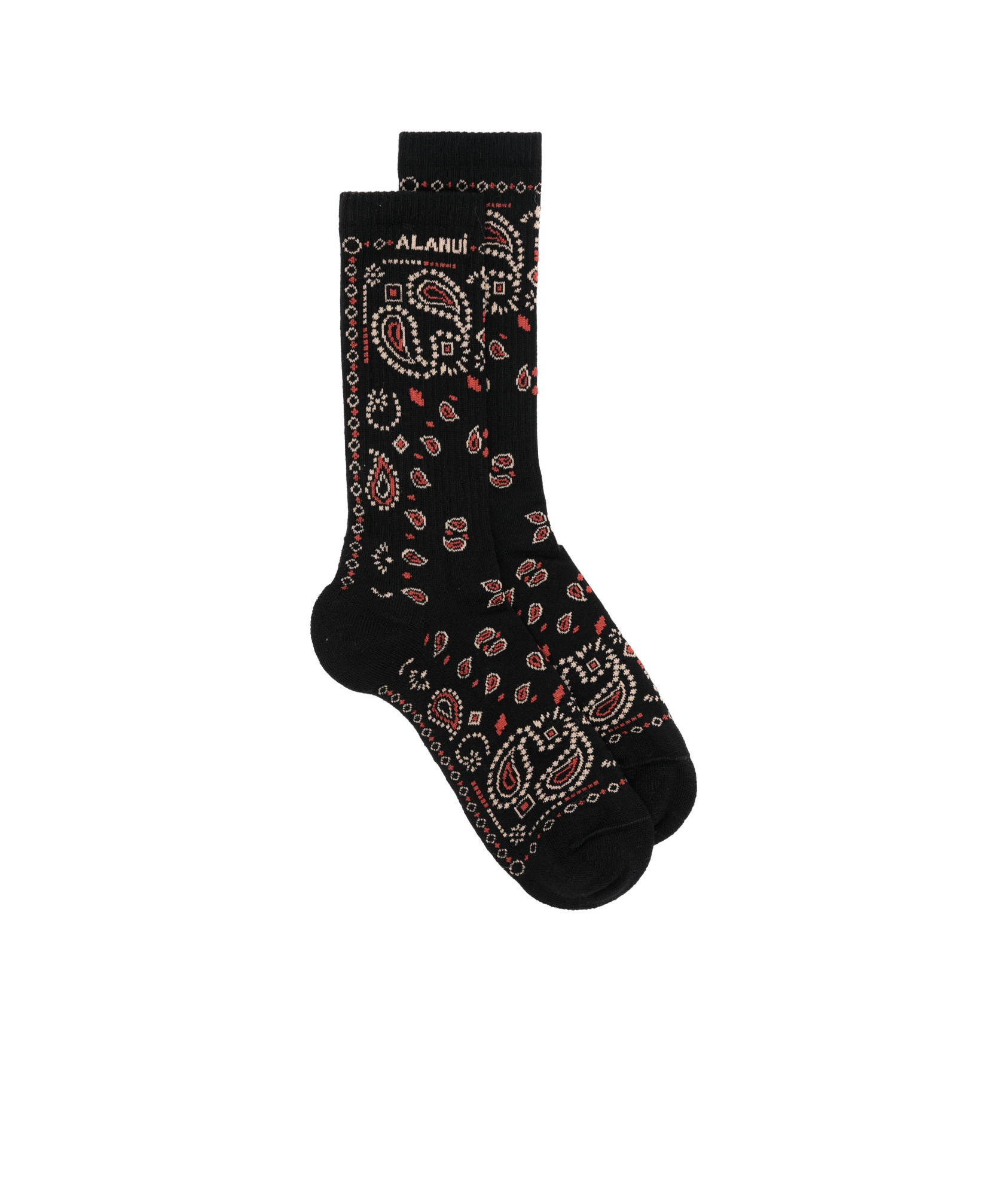 Alanui Bandana Socks In Black
