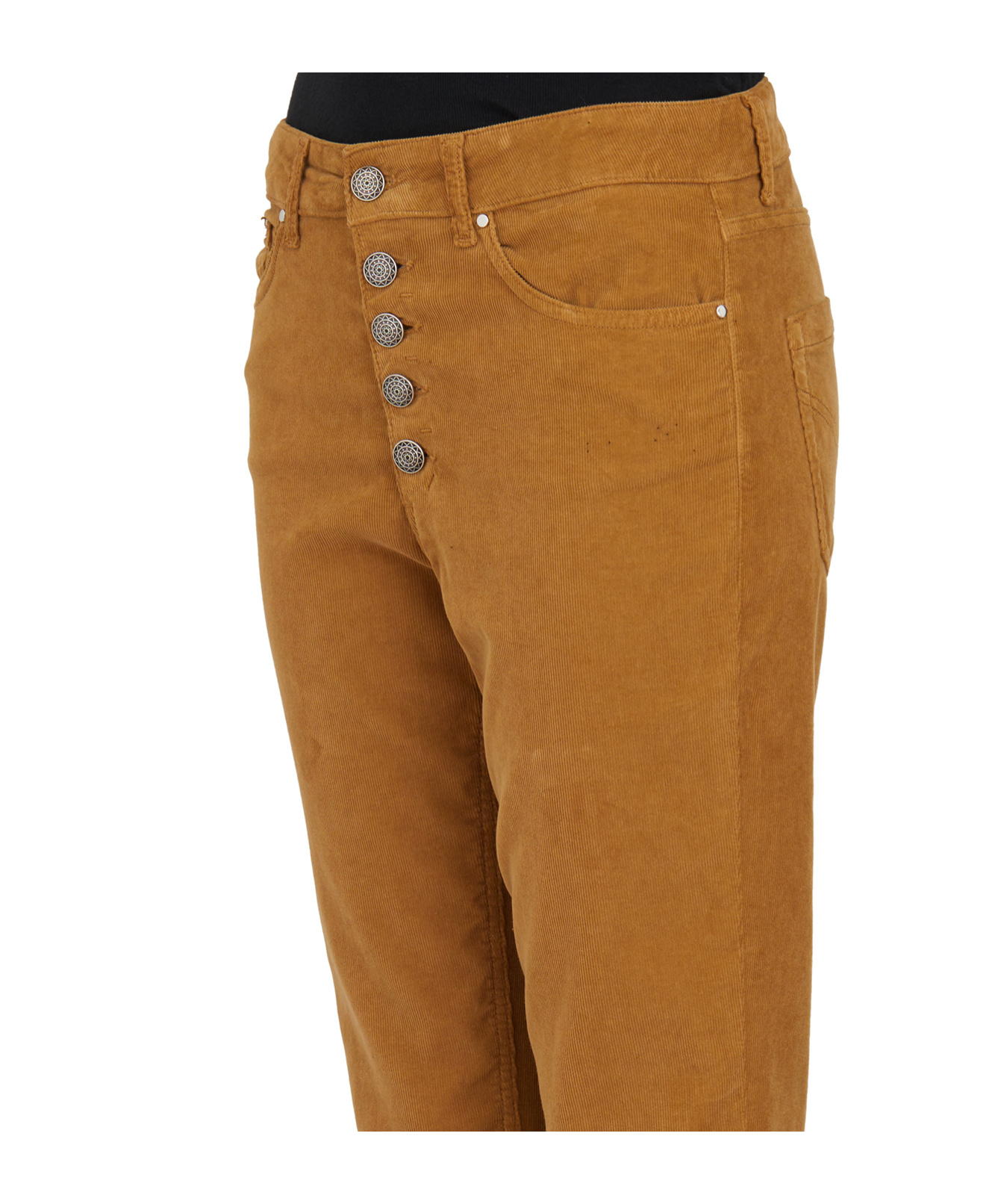 Dondup Belt-loop Casual Pants In Brown