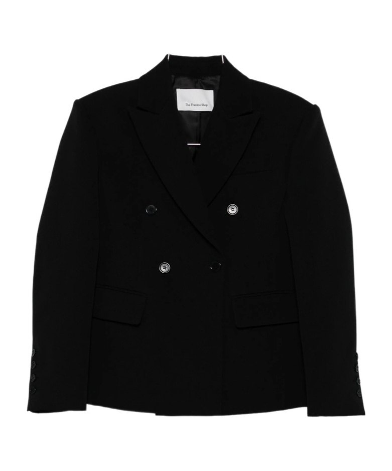 The Frankie Shop Long-sleeved Suit Jacket In Black