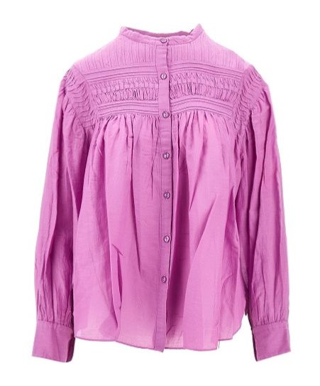 Shop Isabel Marant Étoile Plalia Blouse In Purple