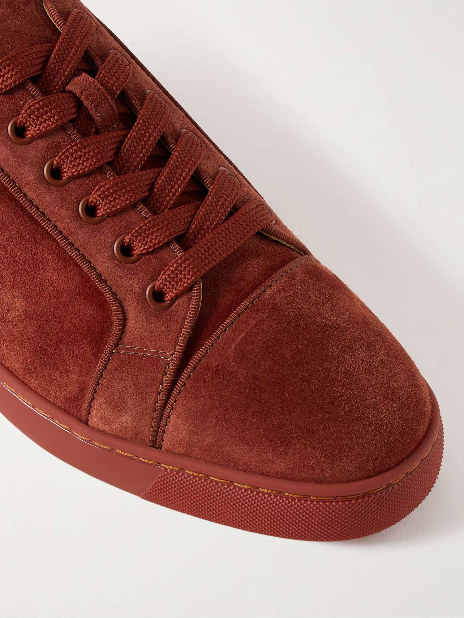 Christian Louboutin Lace-up Low-cut Casual Shoes In Red