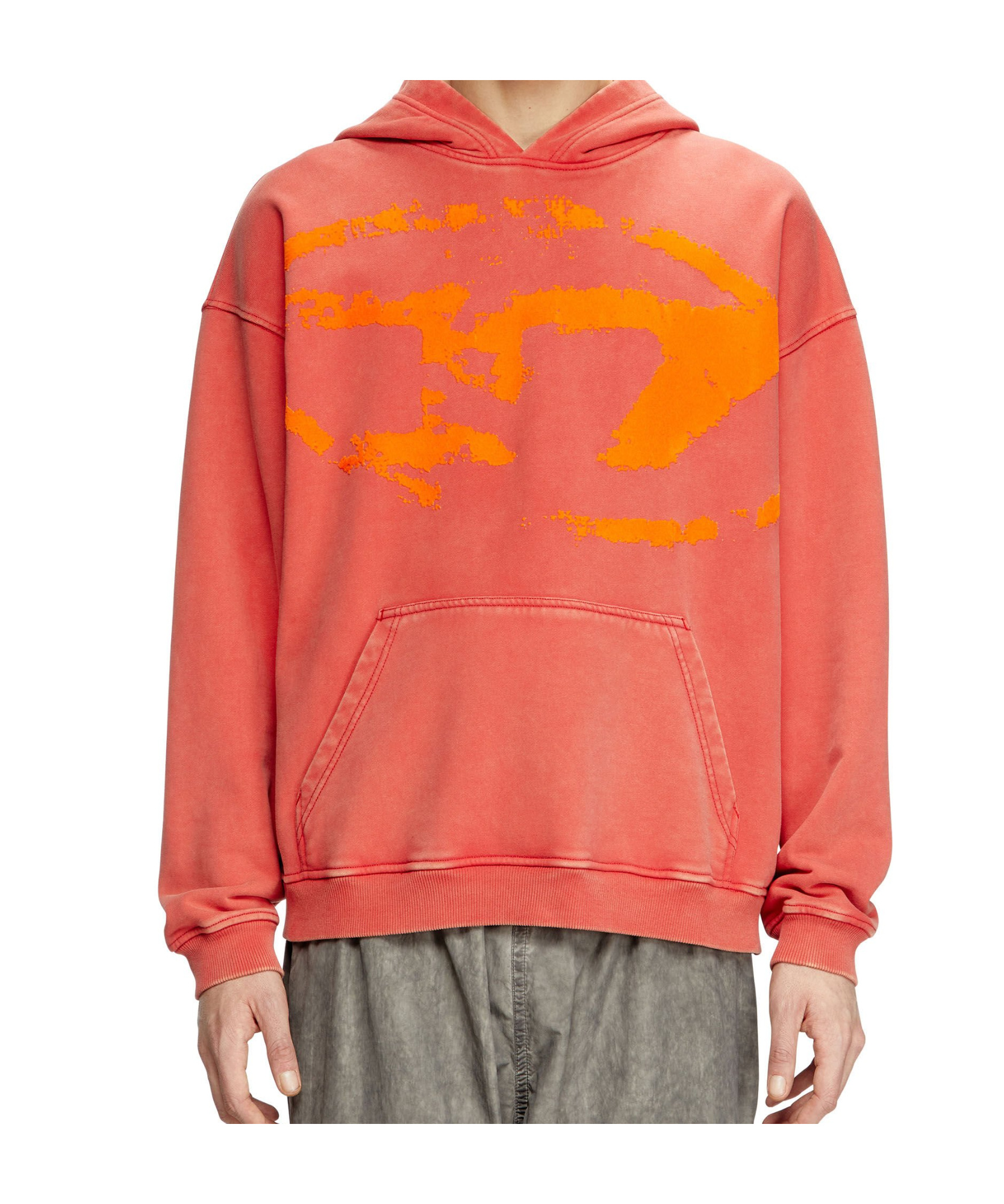 Diesel S-boxt-hood-r10 Hoodie In Red