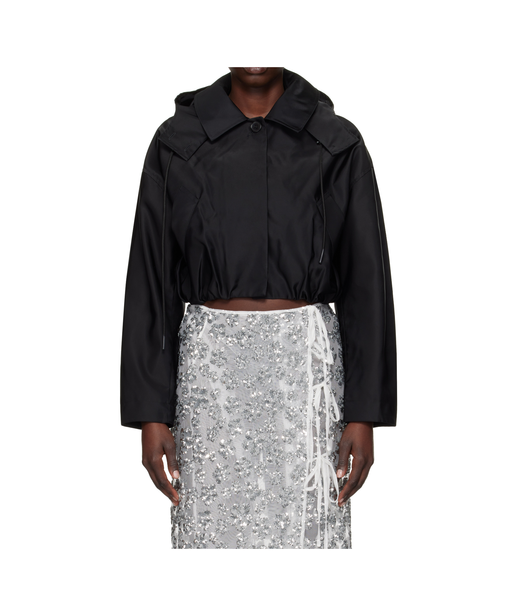 Cecilie�bahnsen Long Sleeve Casual Jacket In Black