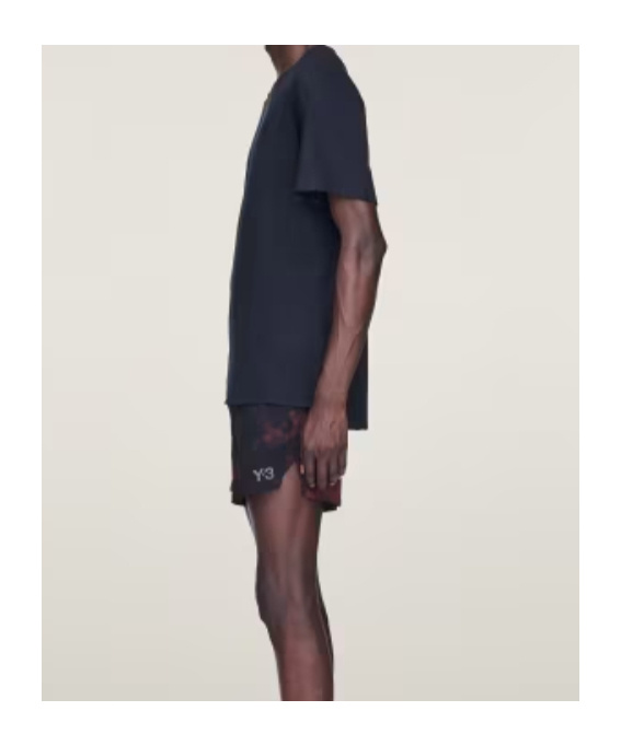 Y-3 Running Short Sleeve Tee In Black
