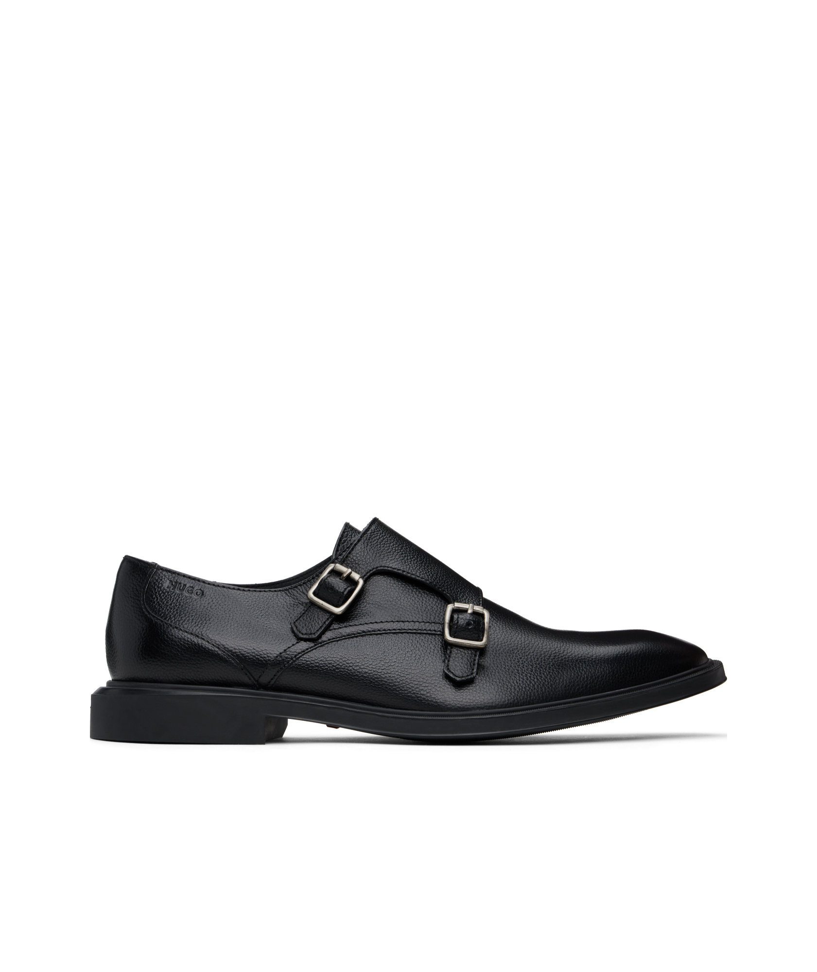 Hugo Boss Black Double Monkstraps In Black