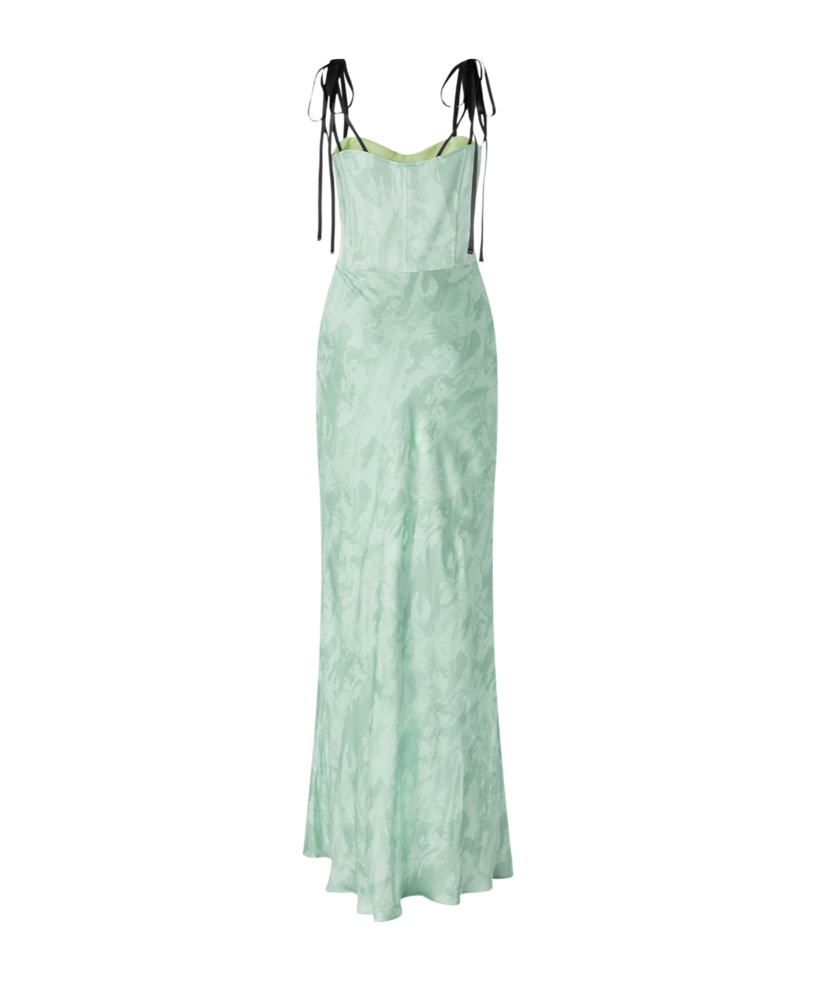 Pinko Floral-print Maxi Dress In Green