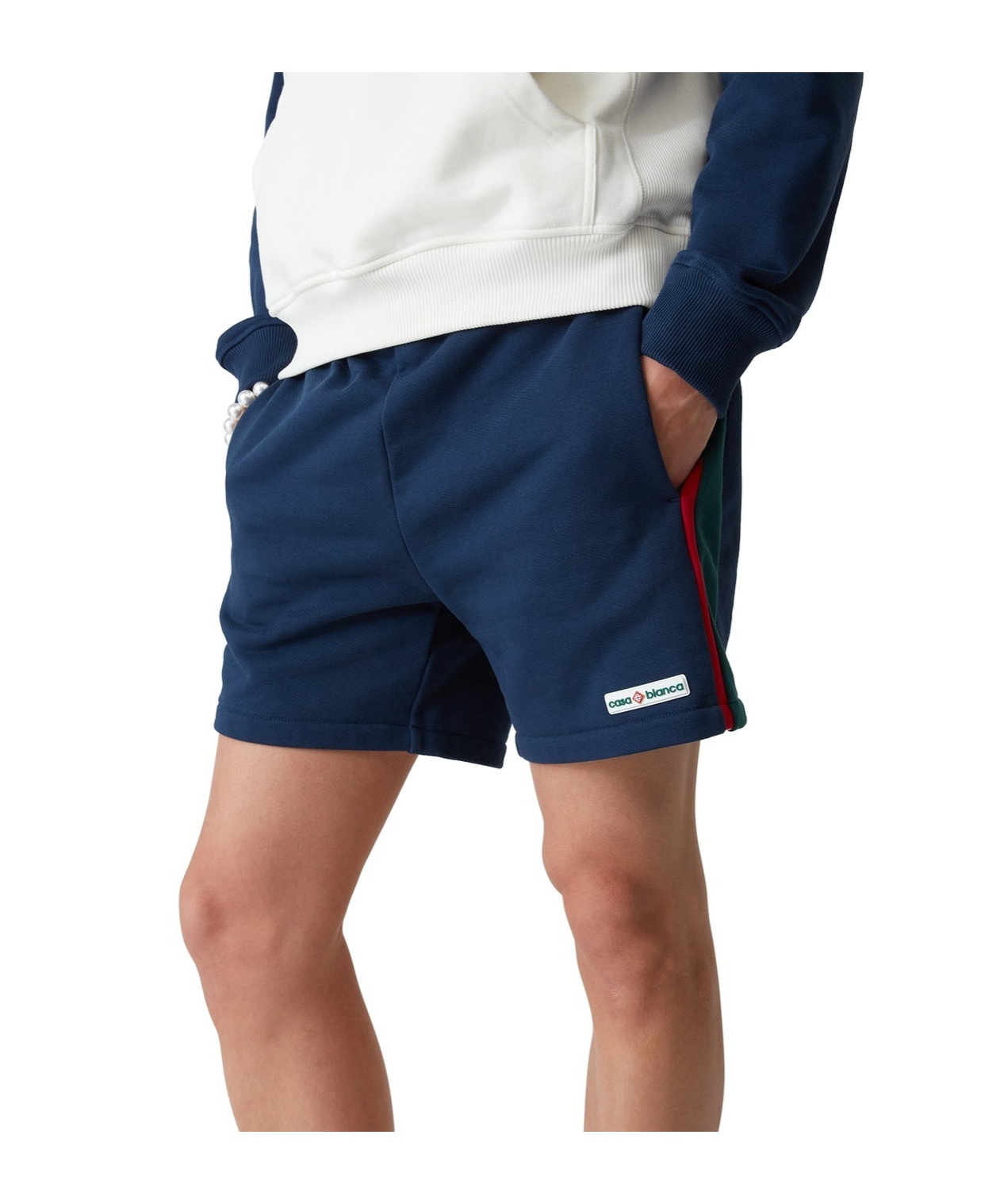 Casablanca Colour-block Shorts In Blue
