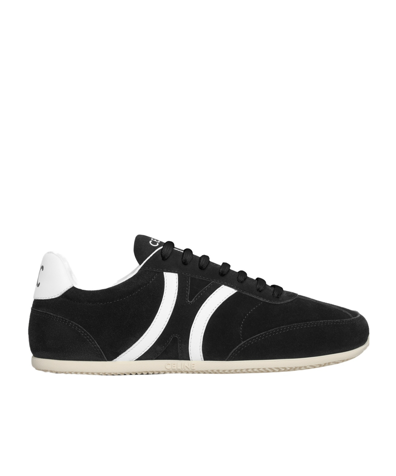 Celine Round-head Sneakers In Black