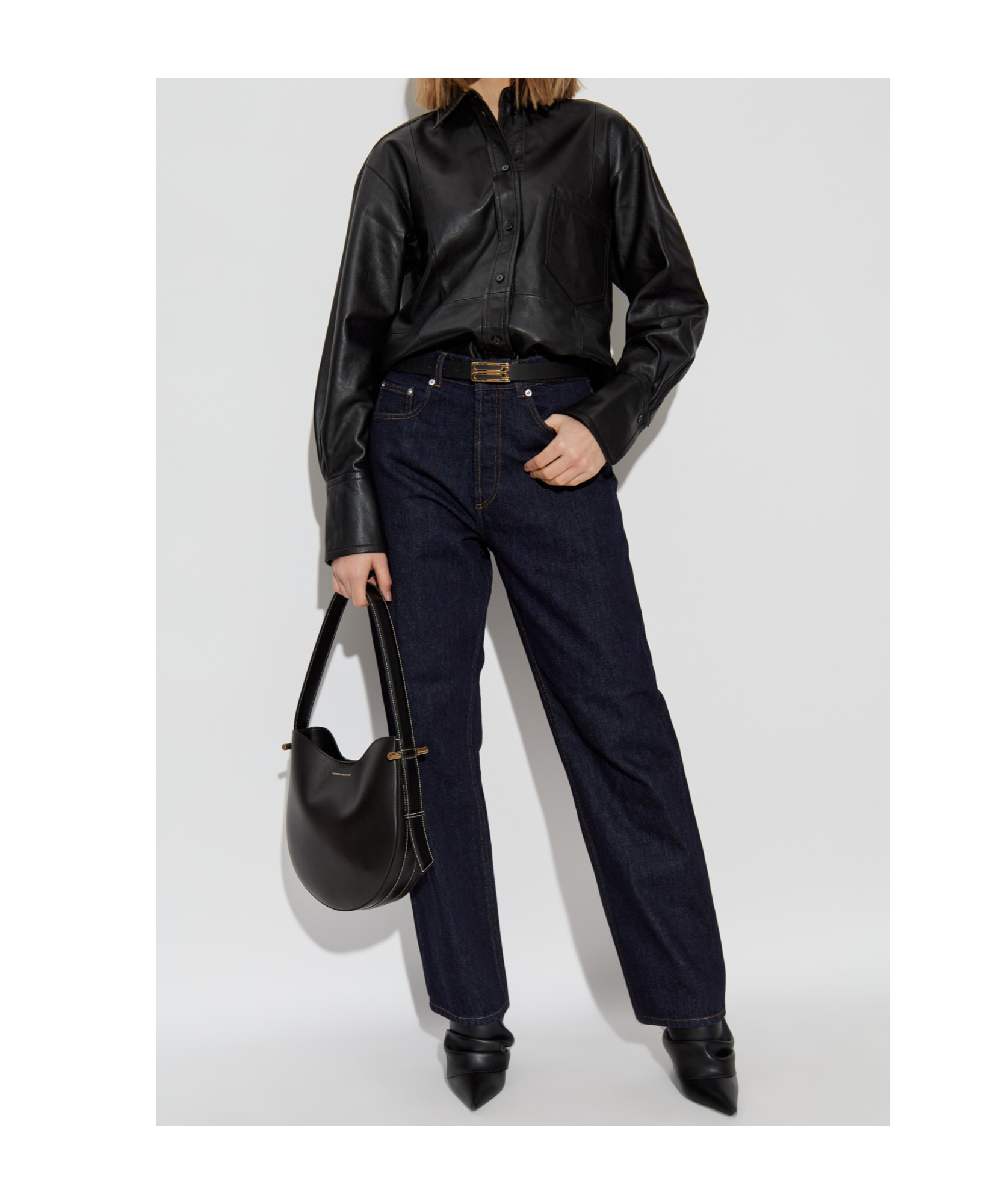 VICTORIA BECKHAM LEATHER SHIRT