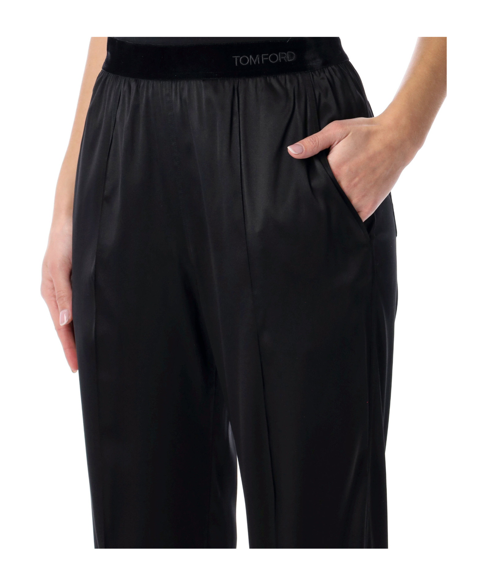 Tom Ford Solid Color Casual Pants In Black