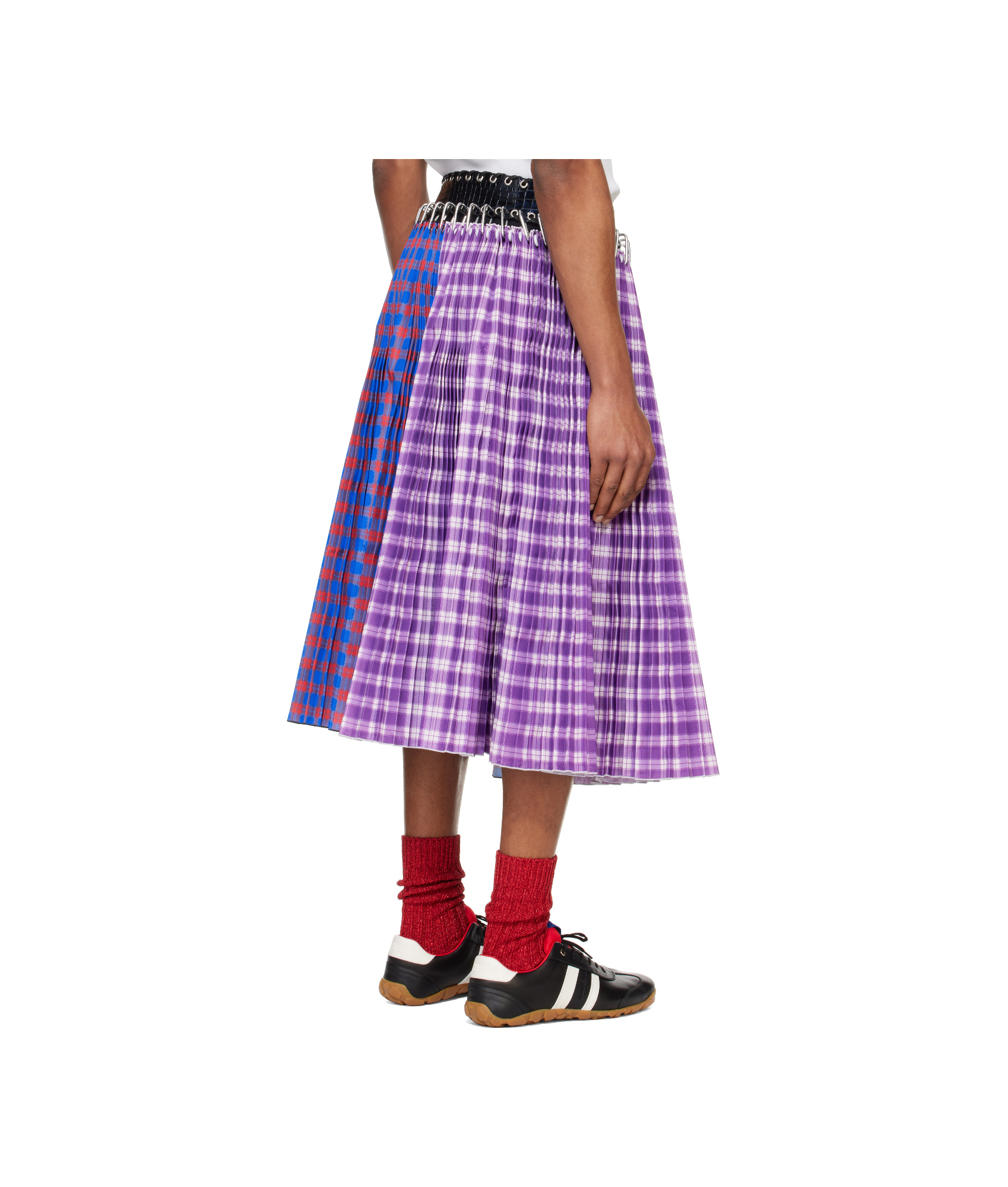 Chopova Lowena Carabiner Midi Skirt In Purple