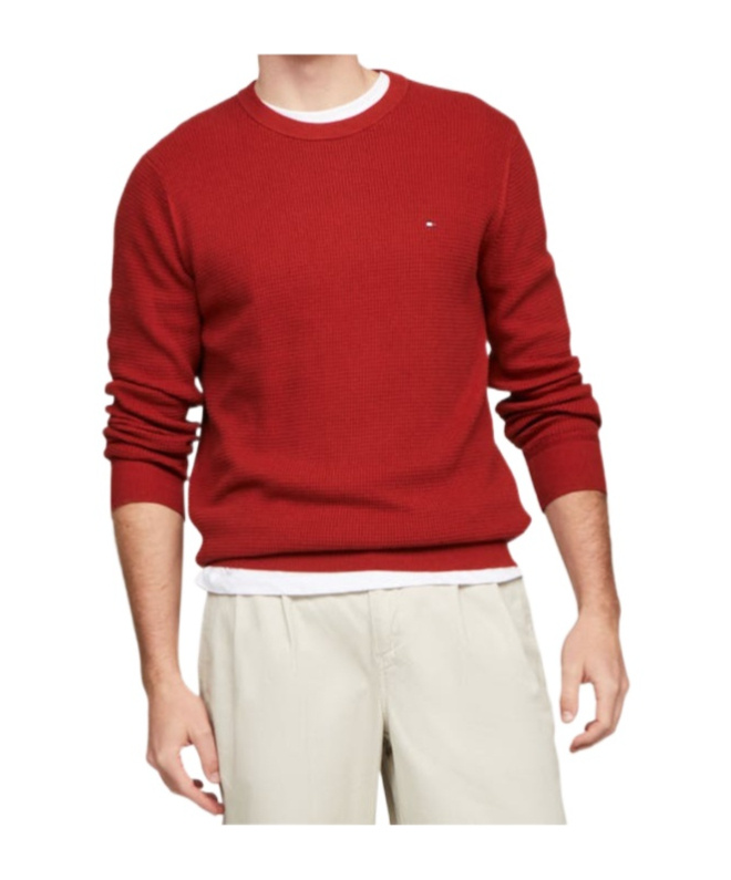 Tommy Hilfiger Long-sleeved Sweater In Red