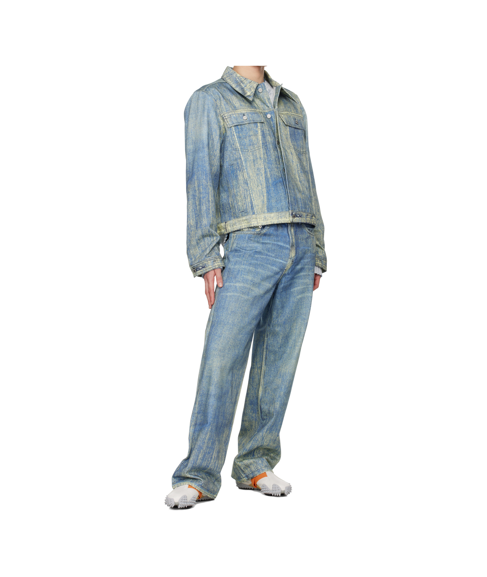 Camperlab Blue Paint Print Jeans