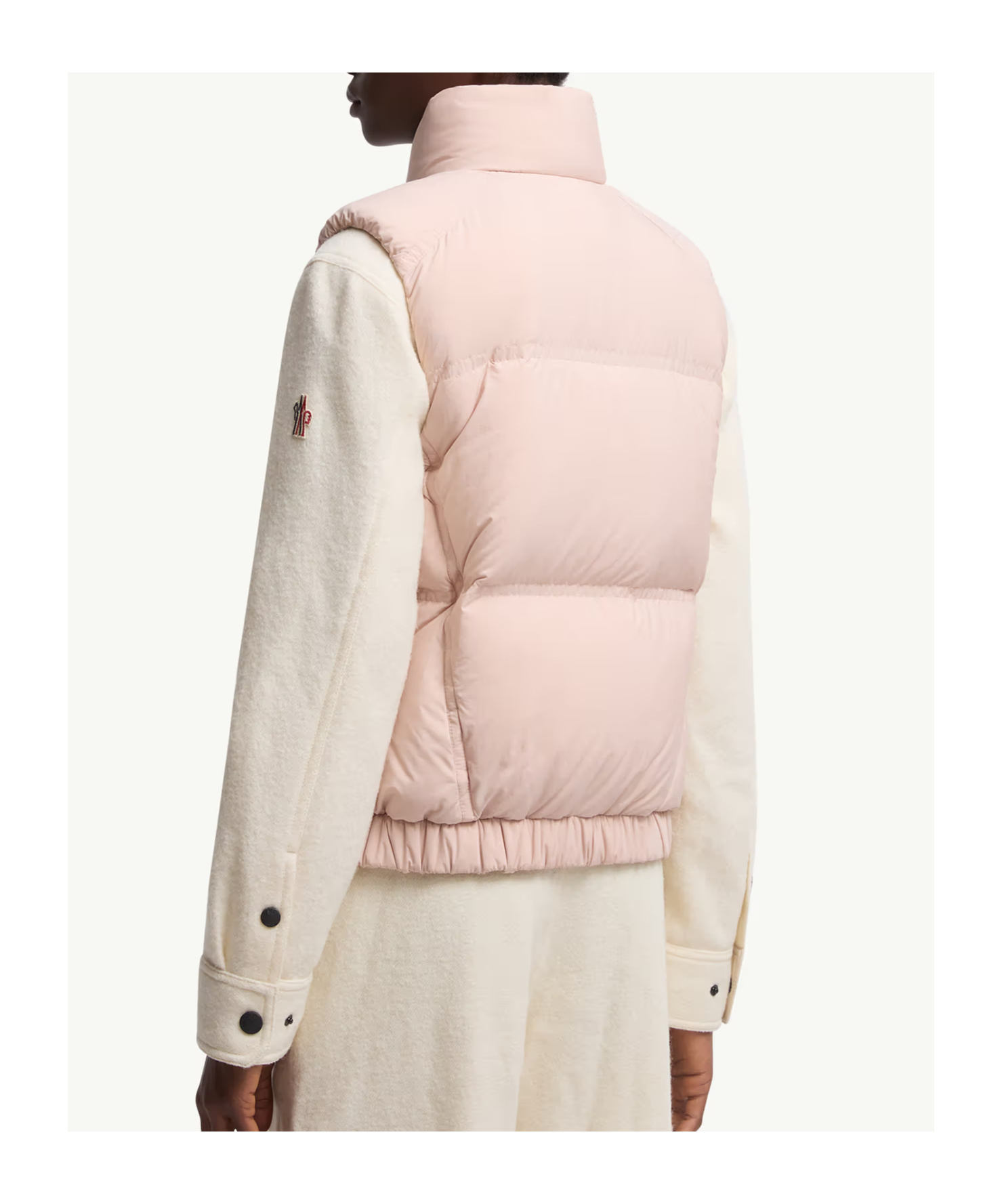Moncler Baise Down Vest In Pink