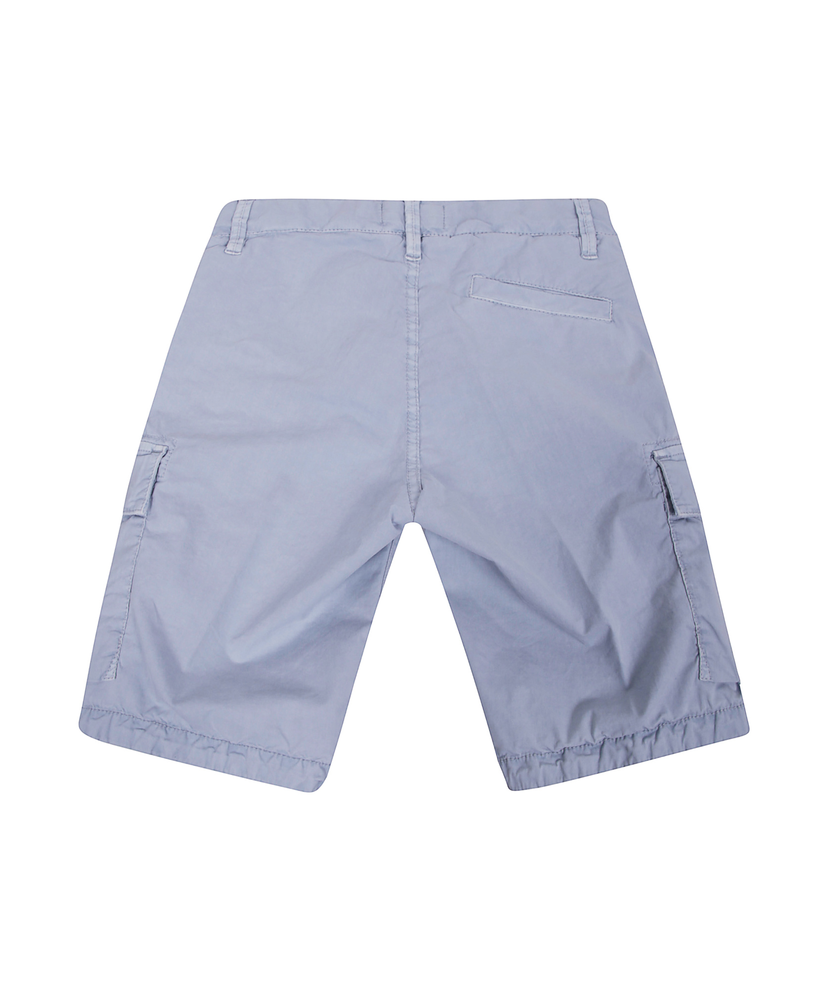 Stone Island Compass-motif Button Detailed Shorts In Sky Color