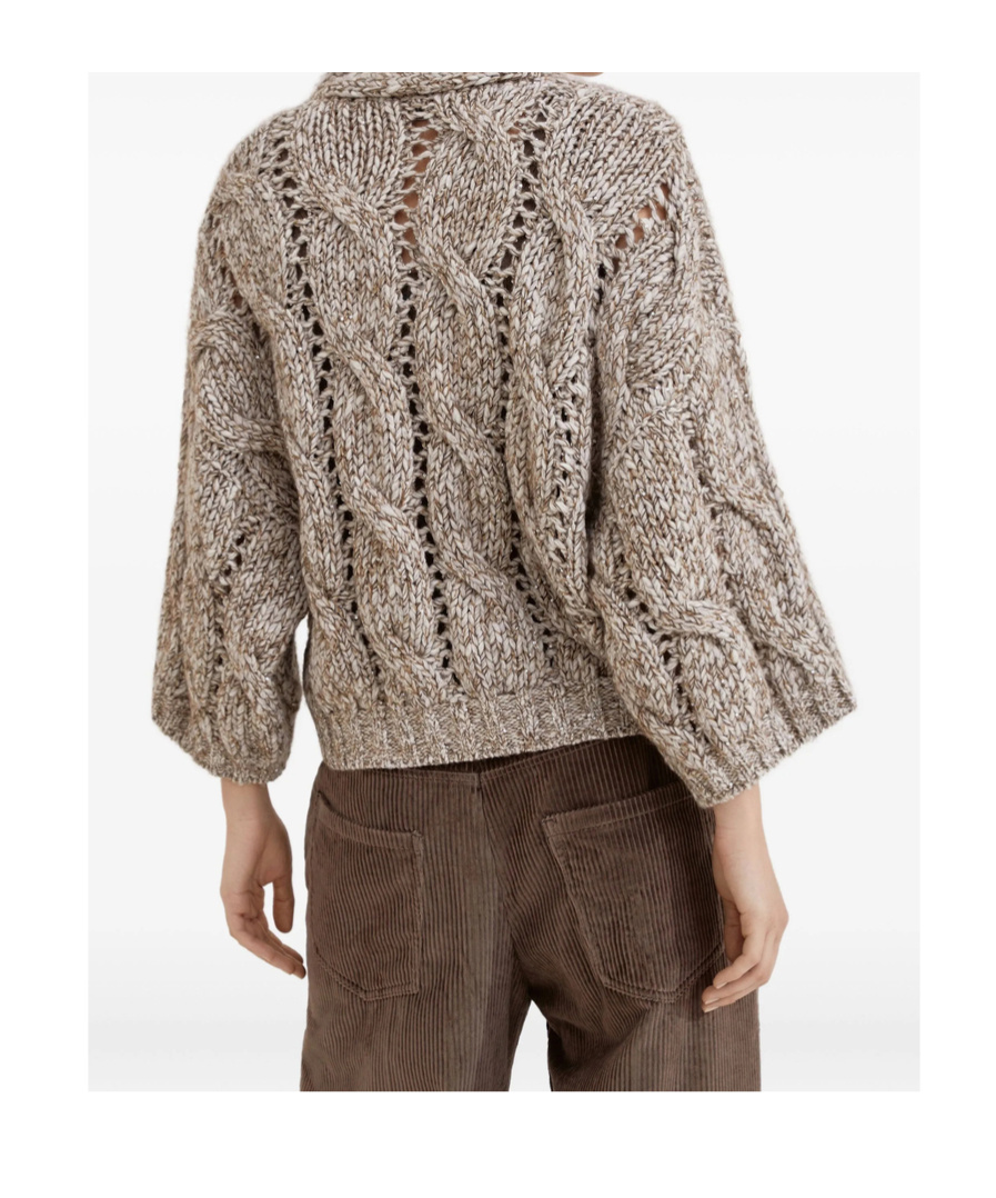 Brunello Cucinelli Long-sleeved Cardigan In Brown