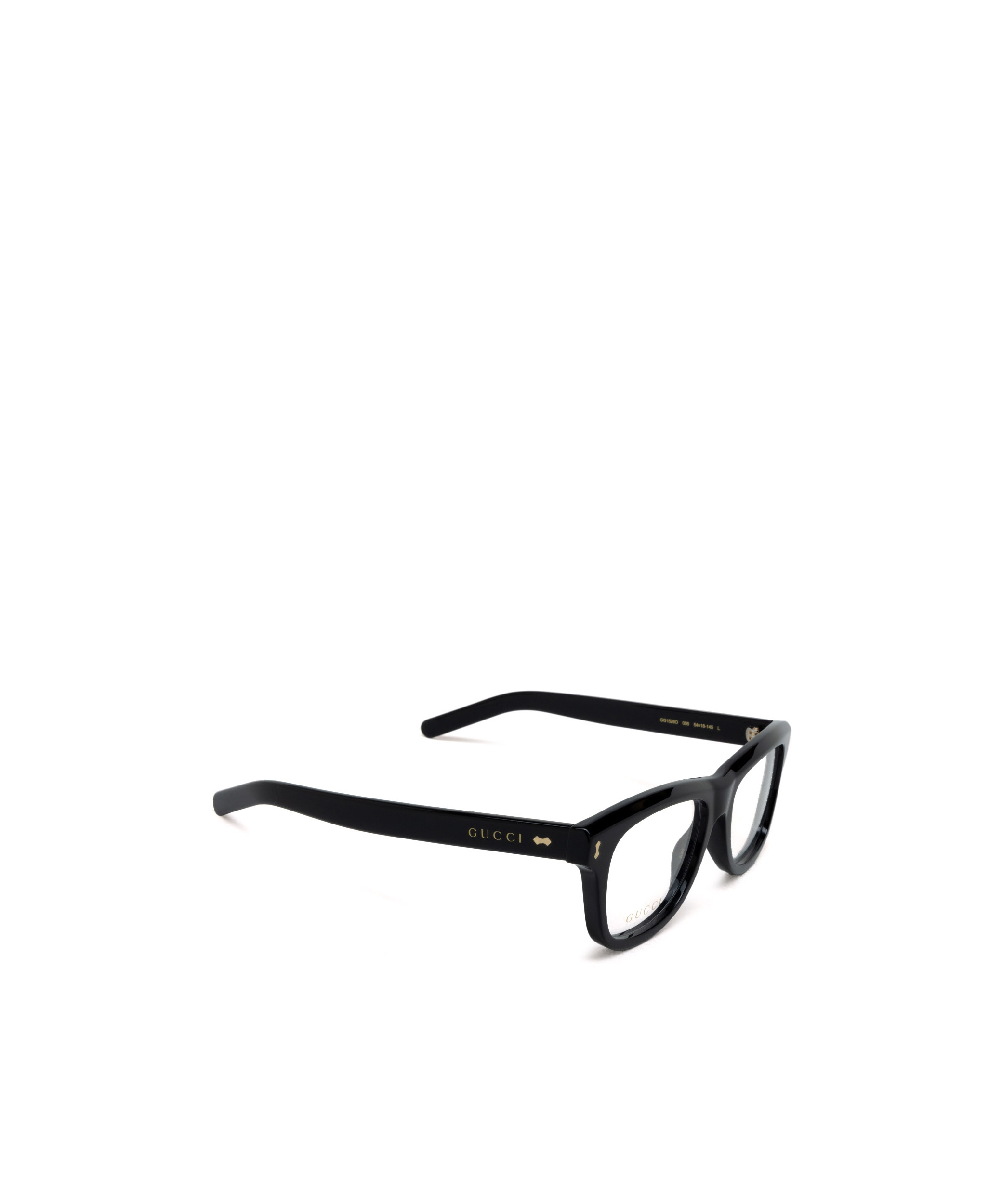 Gucci Logo-debossed Square-frame Glasses In Black