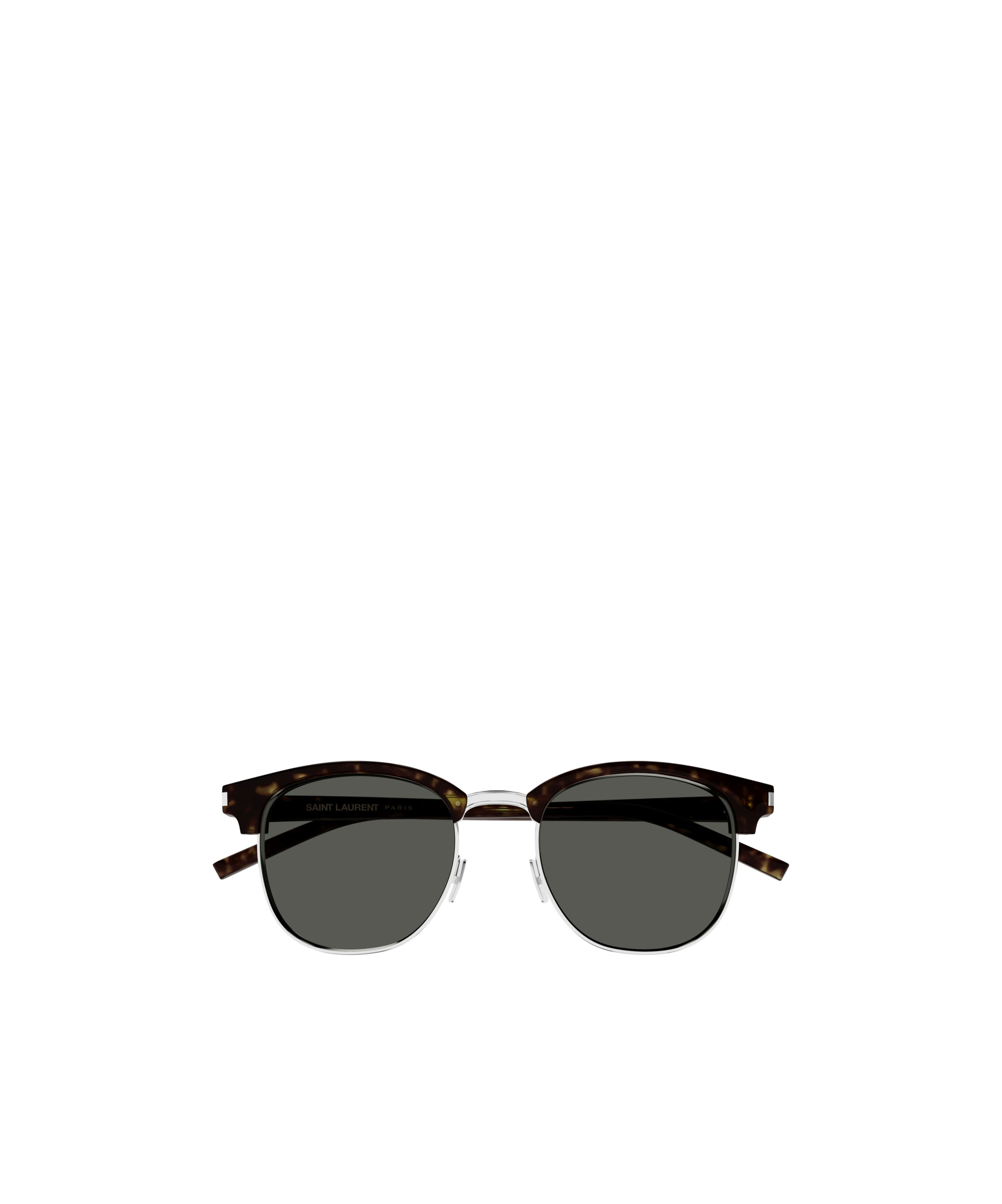 Saint Laurent Logo Sunglasses In Black