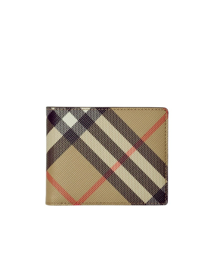 Burberry Vintage Check-pattern Bi-fold Wallet In Nude