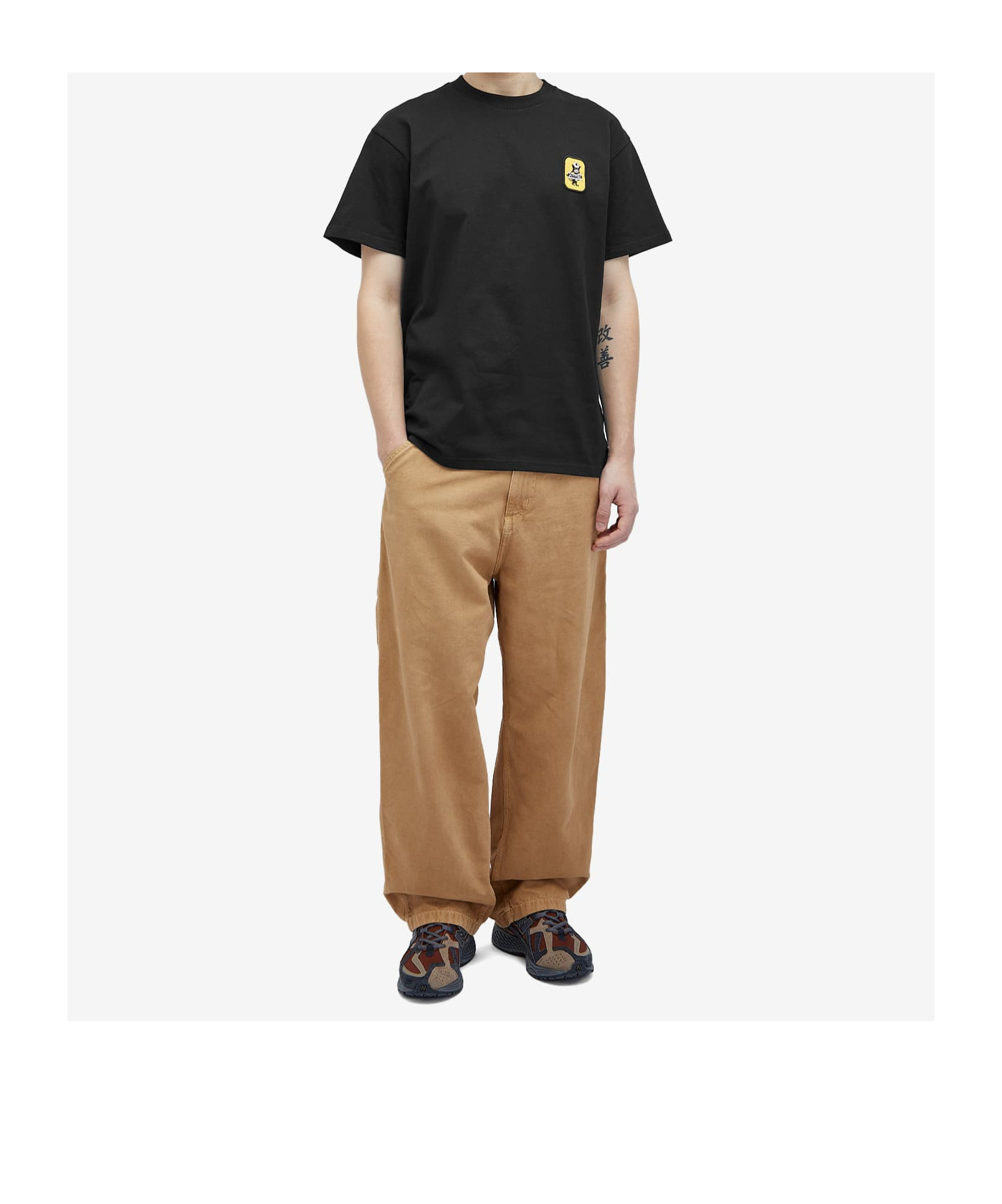 Carhartt Mens Black Signal Short-sleeve Cotton-jersey T-shirt In Black