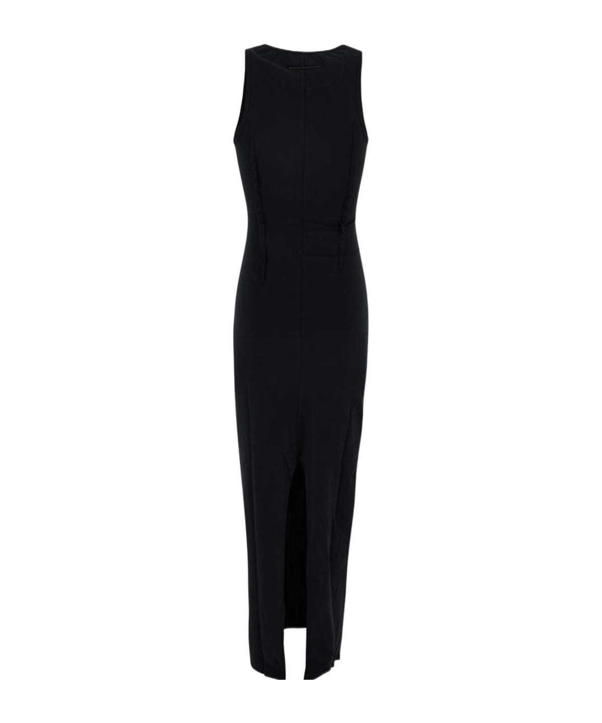 Mm6 Maison Margiela Sleeveless Midi Dress In Black