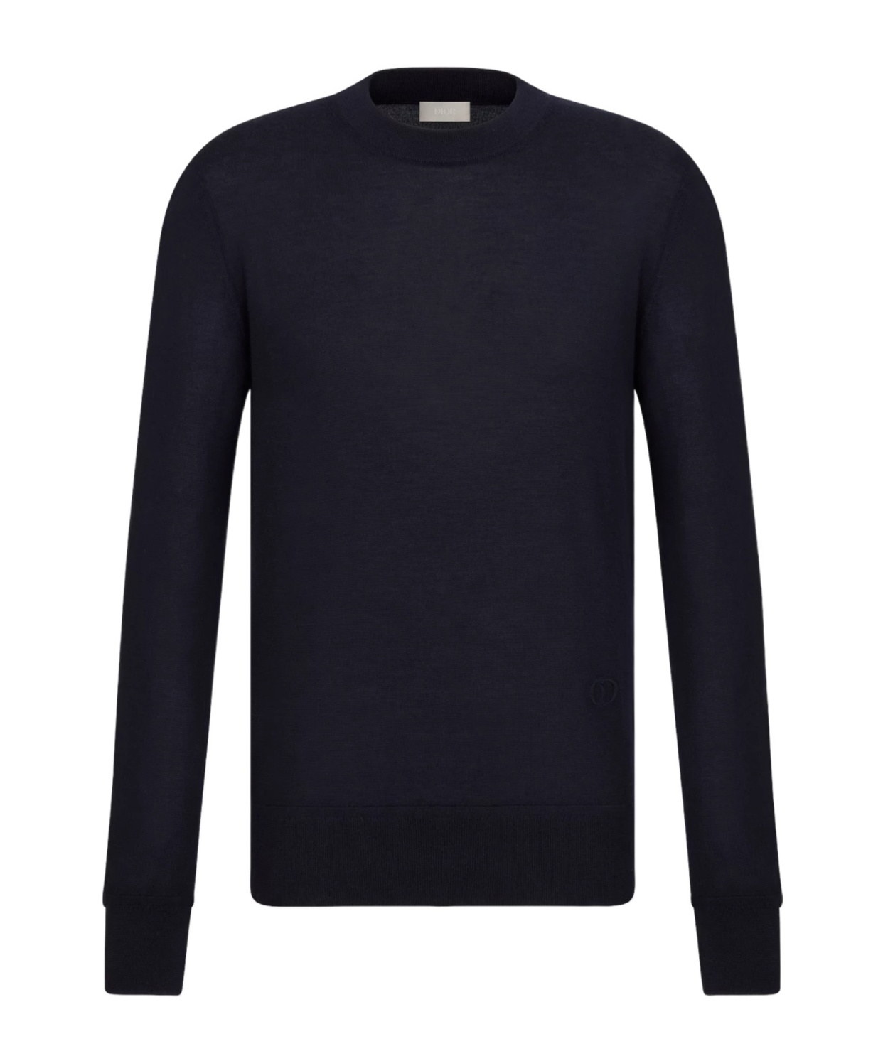Dior Cd Icon Round-neck Sweater In Black