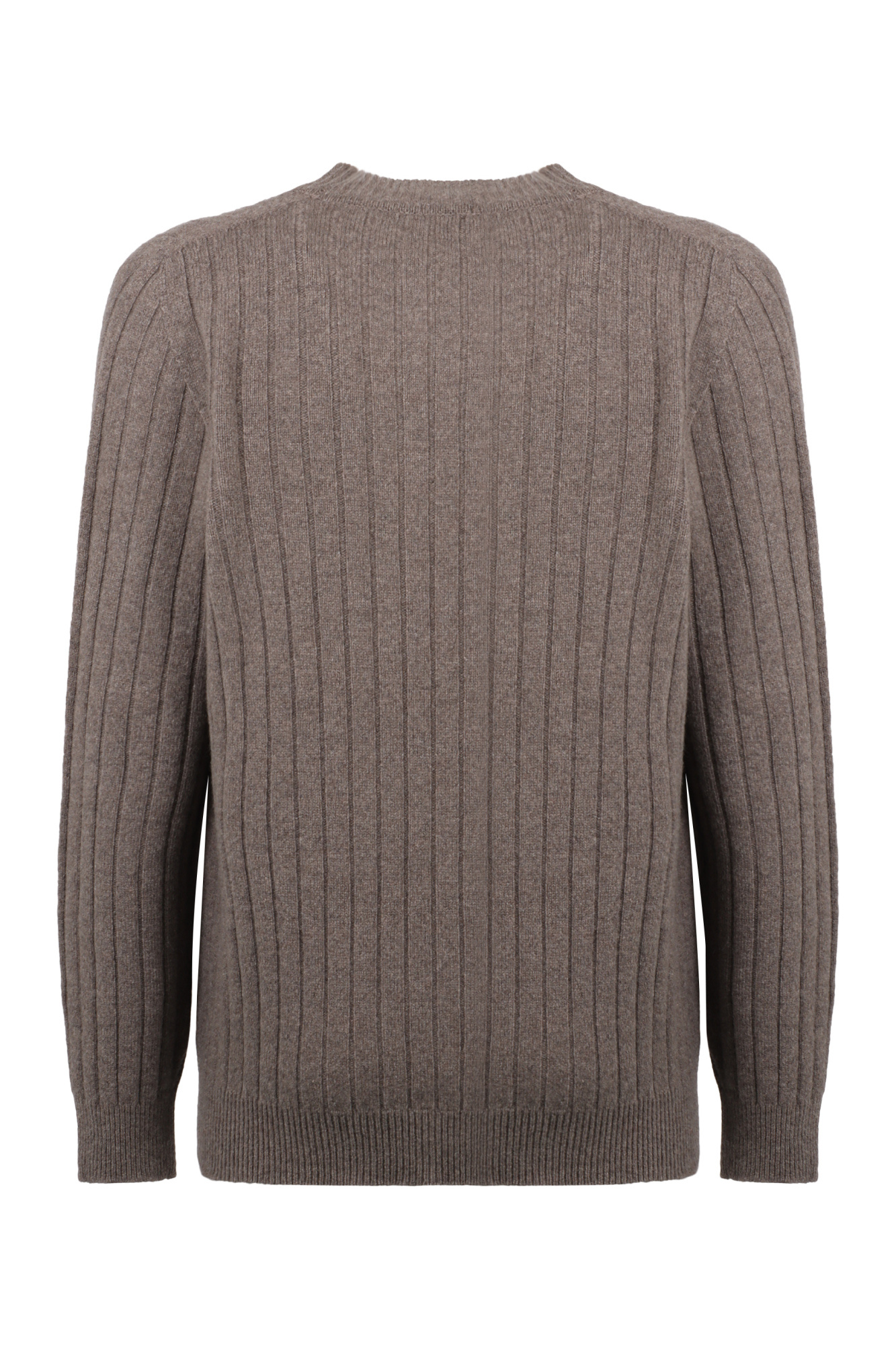 Drumohr Long-sleeved Knitted Cardigan In Gray