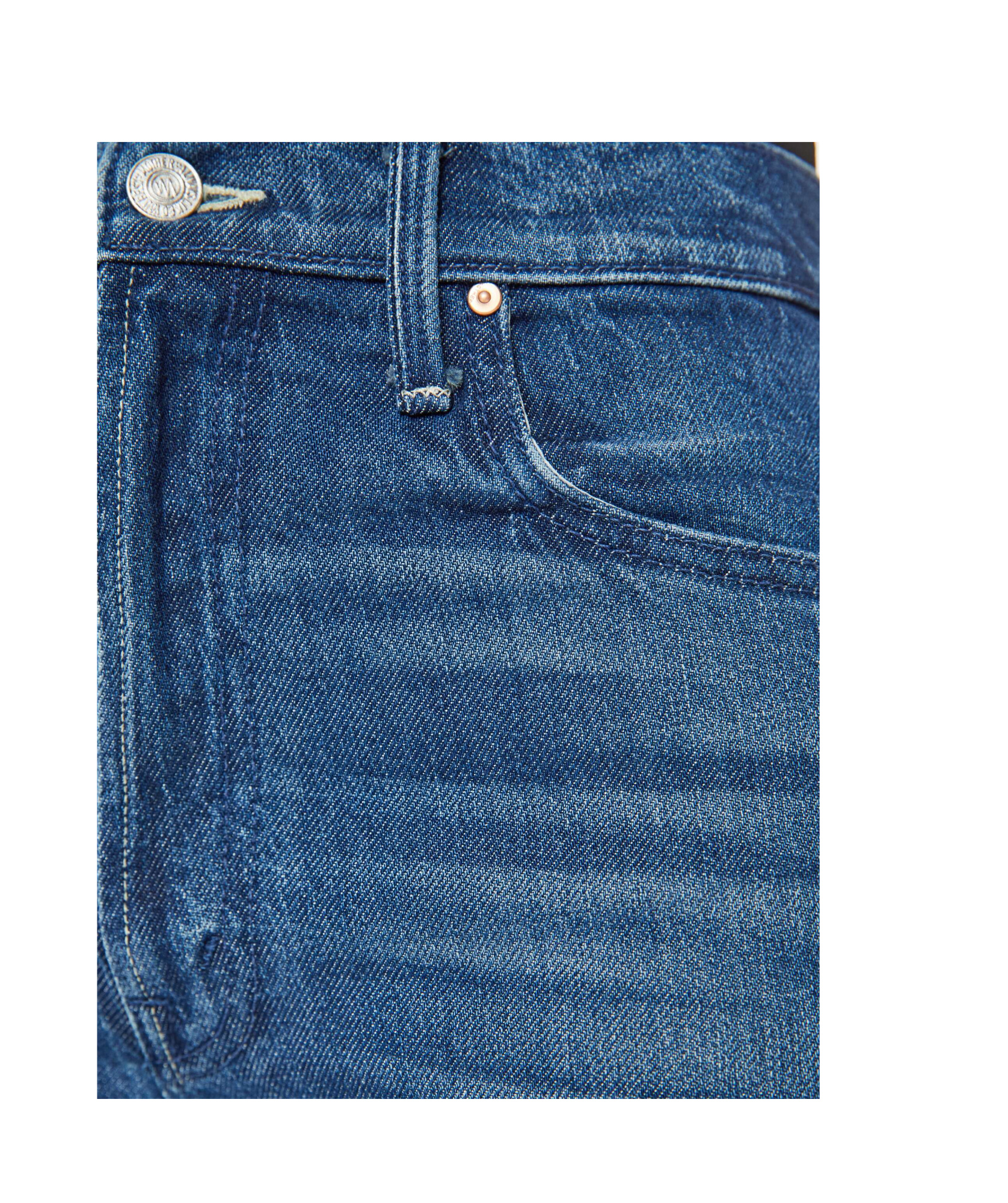 Mother The Rambler Zip Heel High Rise Jeans In Which Is Witch In Blue