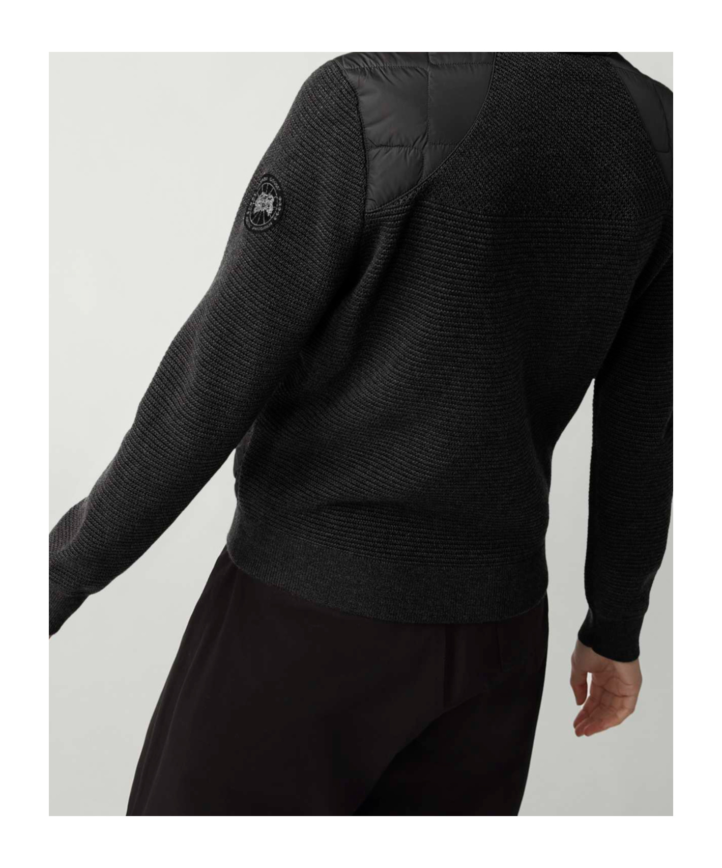 Shop Canada Goose Hybridge Jacket In Black