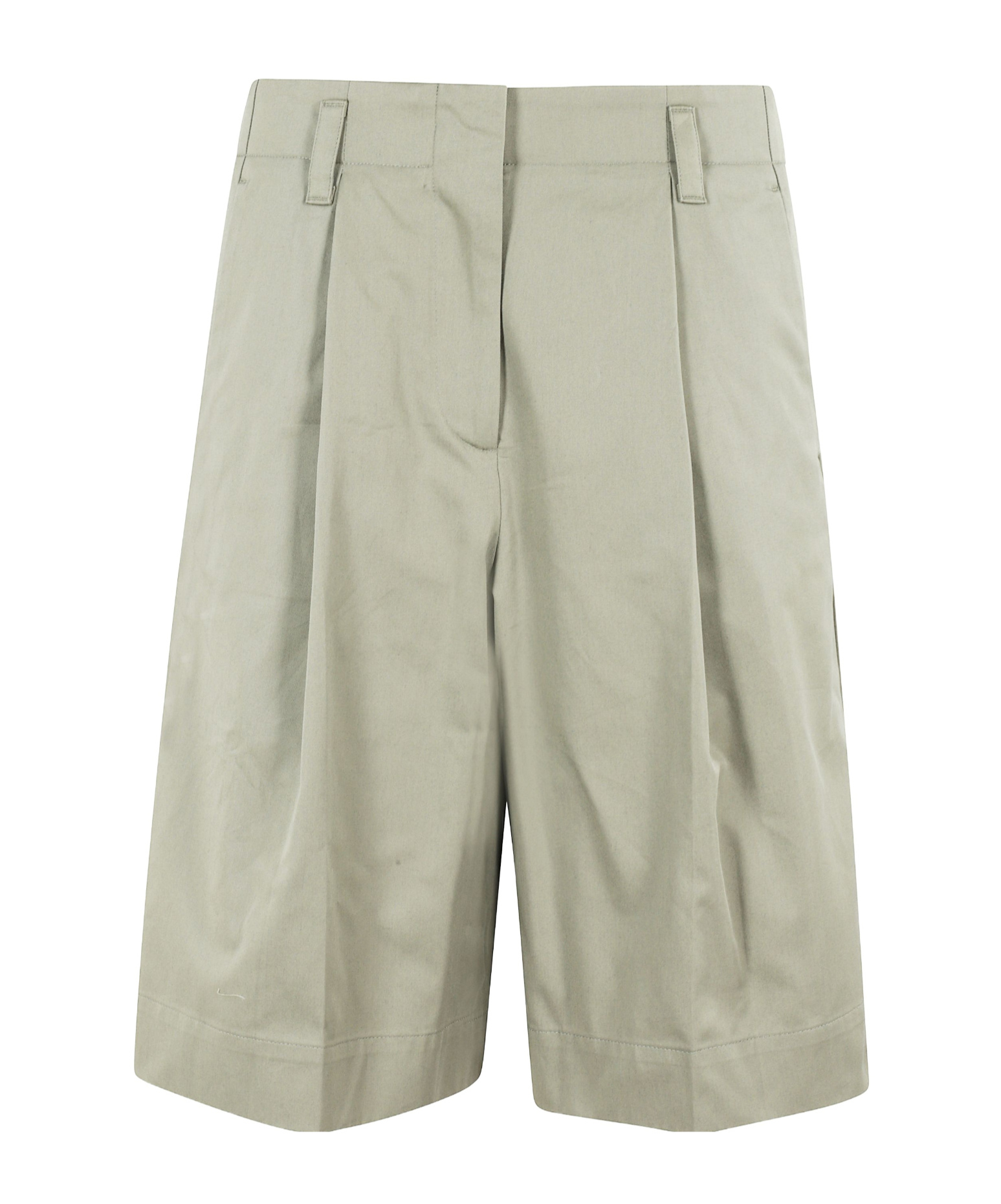 Roberto Collina Tailored Bermuda Shorts With Pleats In Neutral