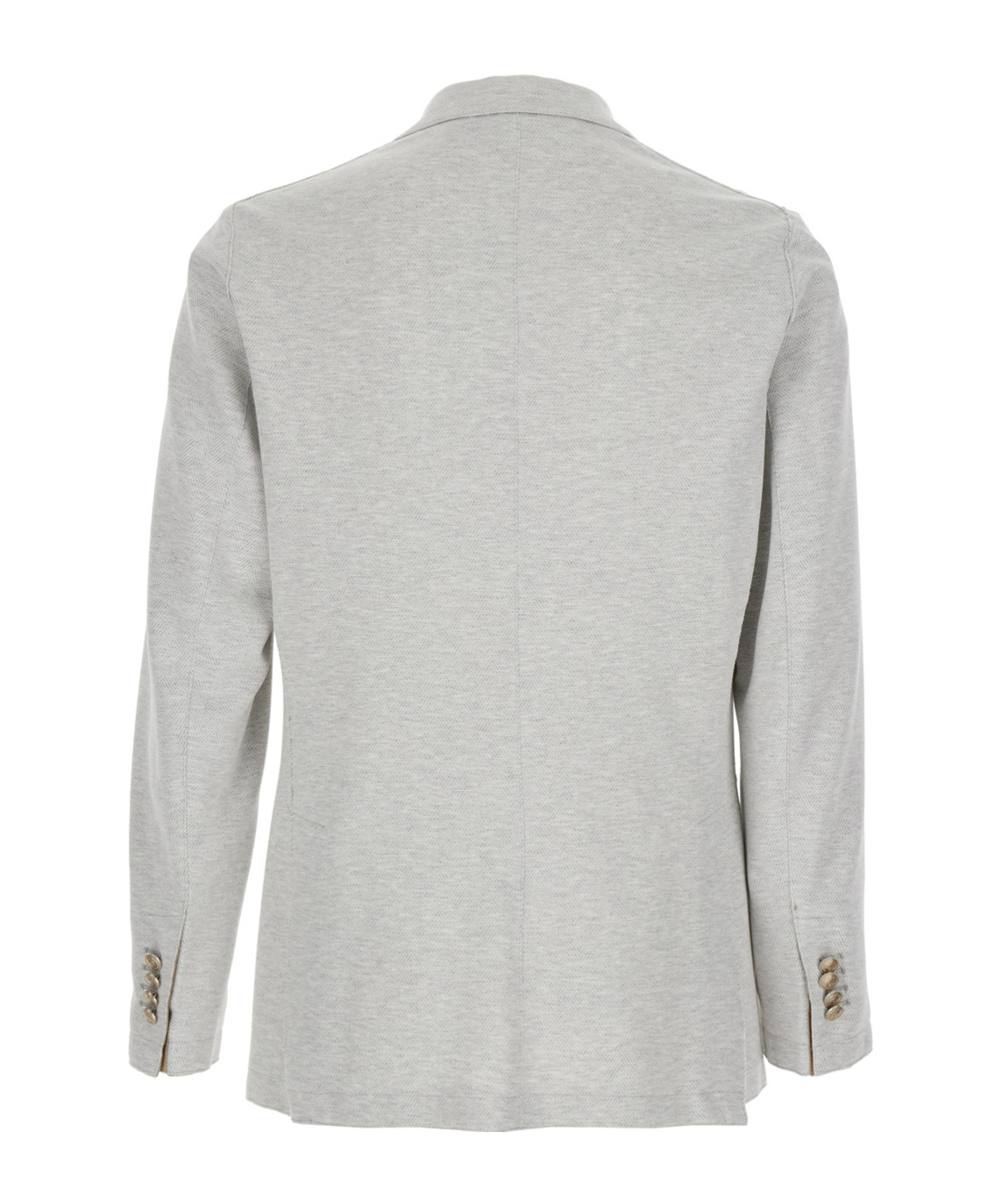 Eleventy Men Grey Double-breasted Jacket With Peak Revers And Rear English Vent In Viscose Blend Str In Gray