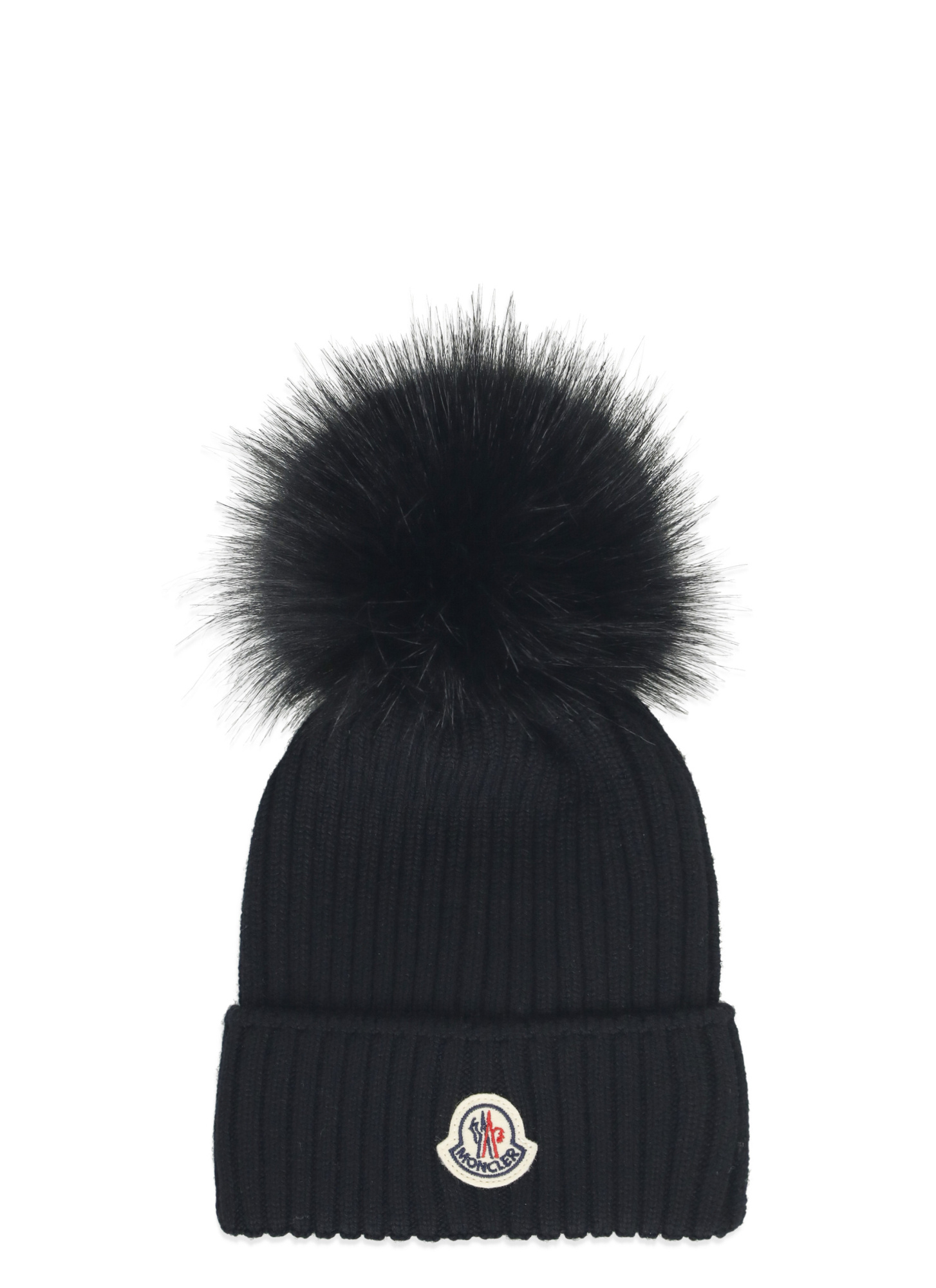 Moncler Wool Beanie With Pom Pom