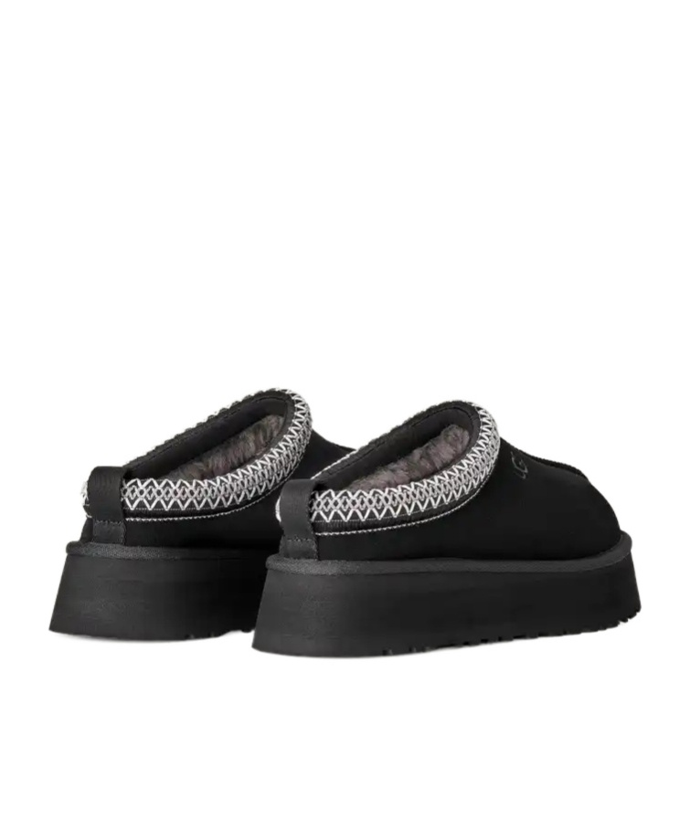 Ugg Tazz Ii 1174471-blk Slipper Black Suede Faux Fur Platform Rhs6920 In Multi