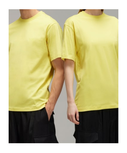Y-3 Regular Short Sleeve Tee In Yellow