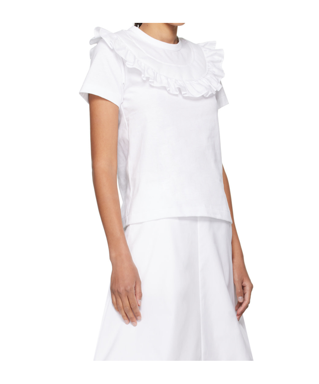 COMME DES GARÇONS RUFFLED COTTON T-SHIRT