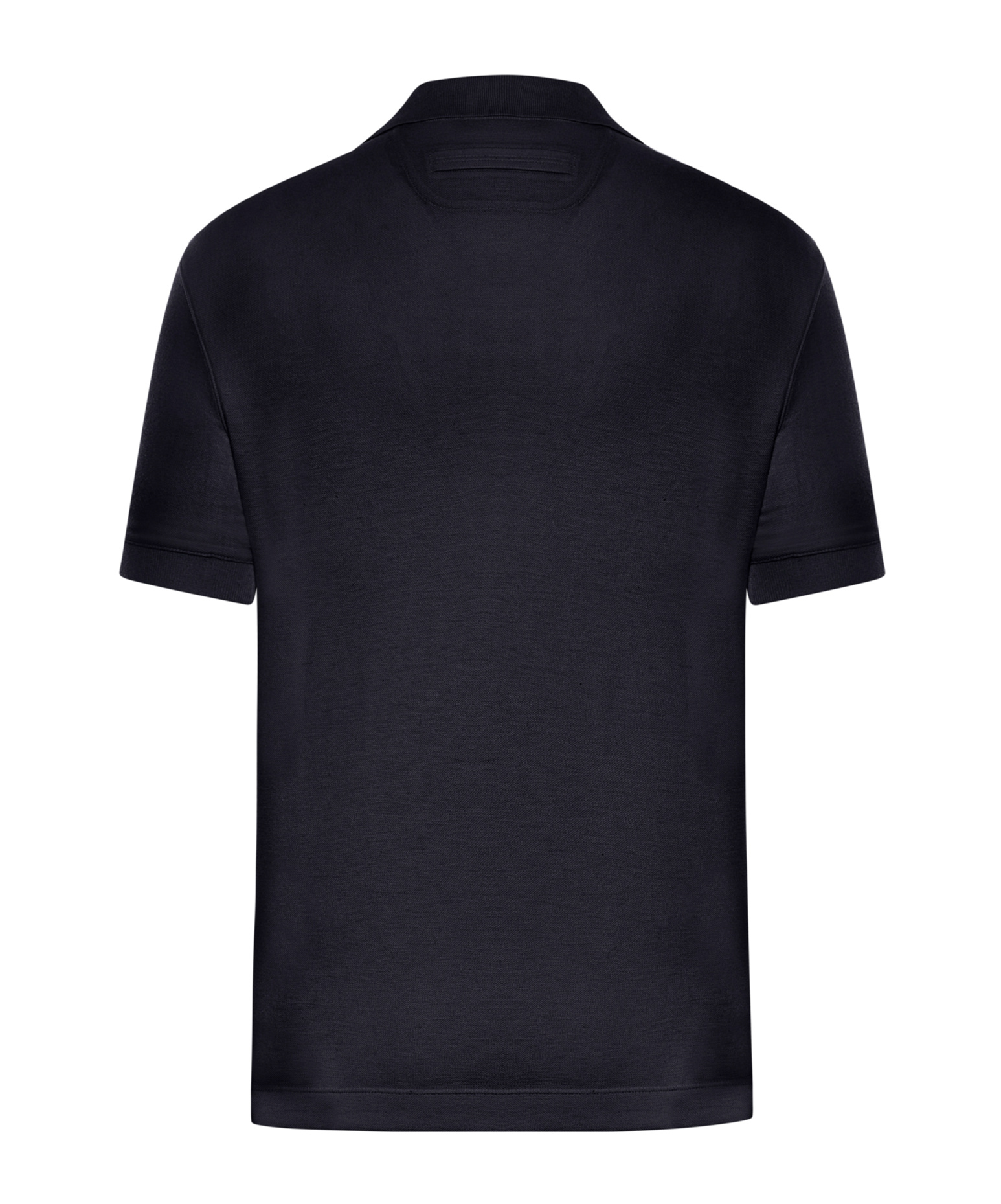 Shop Zegna V-neck Polo Shirt In Navy
