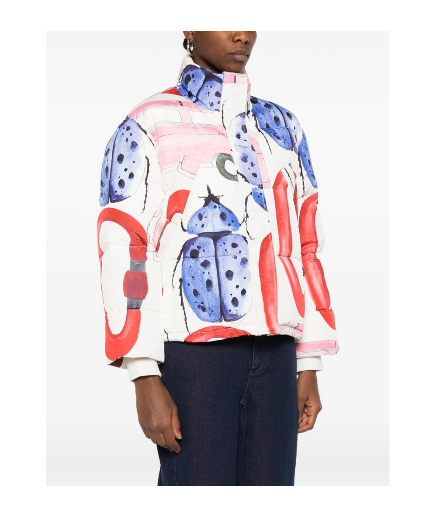 Stine Goya Patterned Printed Cotton Jacket In Multi