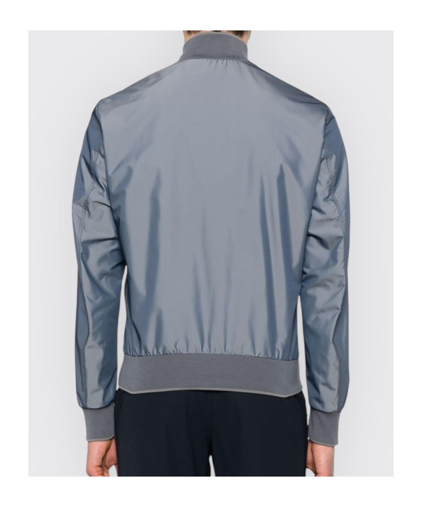 Moorer Turtleneck Casual Jacket In Gray