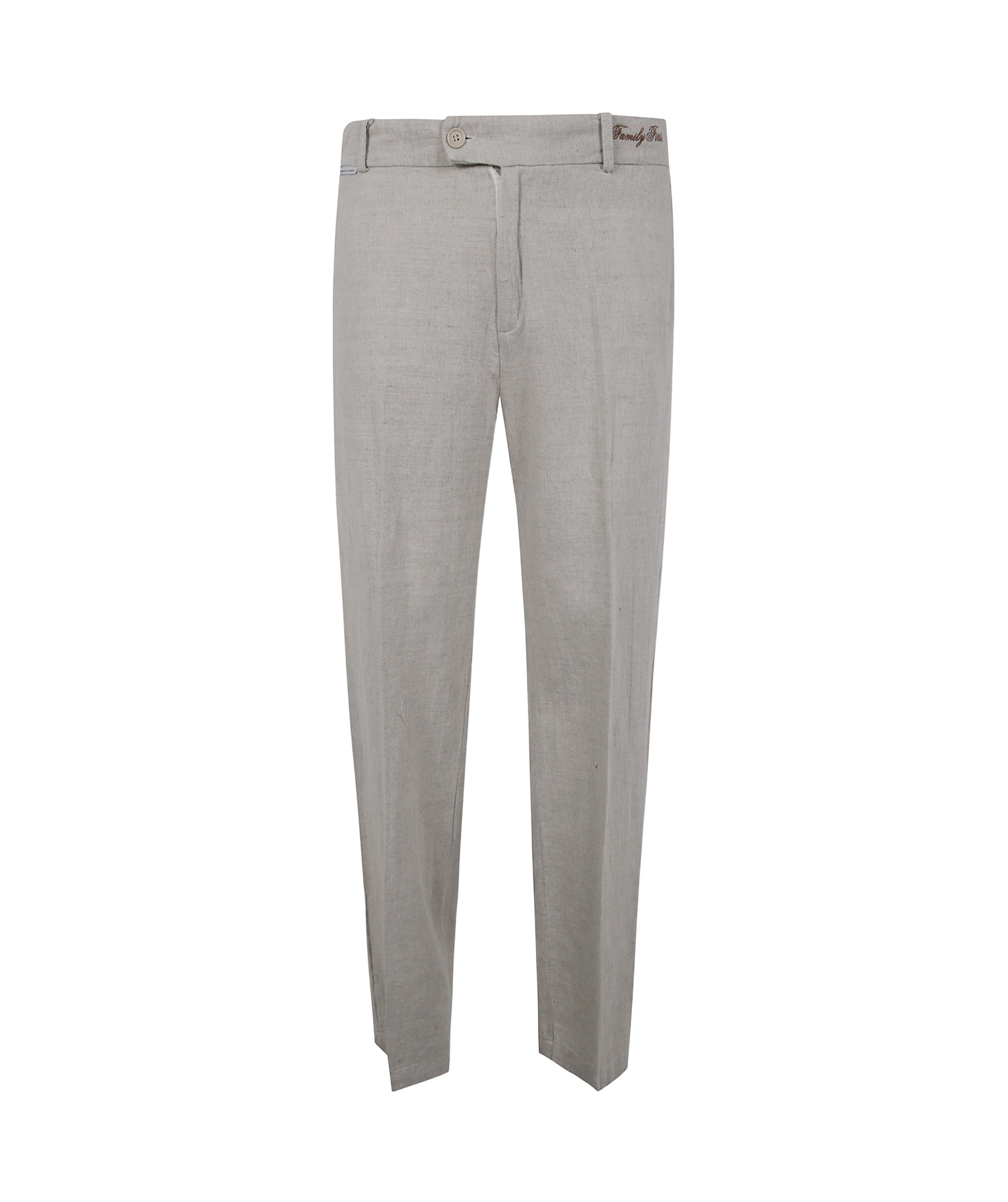 Family First Belt-loop Casual Pants In Gray