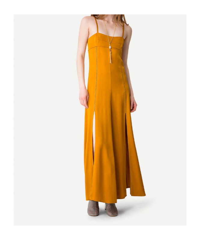 Forte Forte Spaghetti Strap Dress In Orange