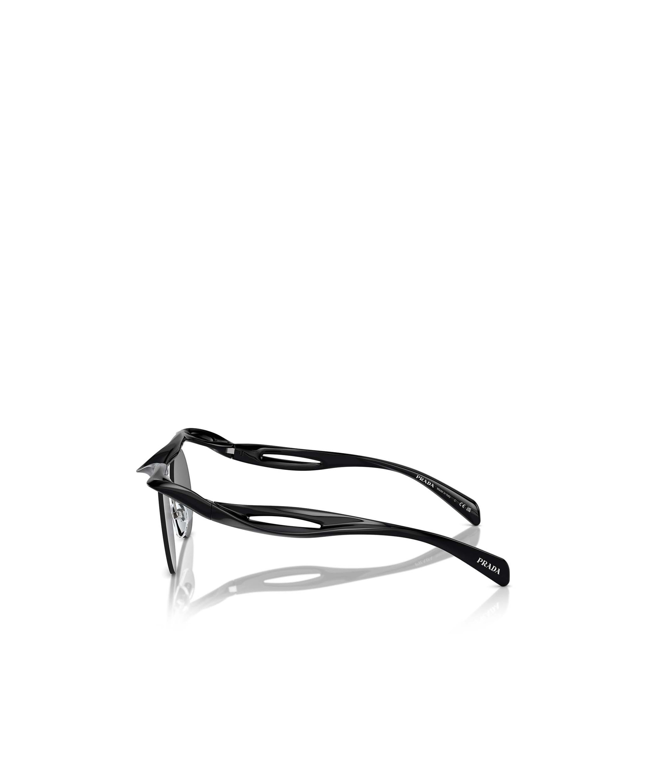 Prada Eyewear Round Frame Sunglasses In Black