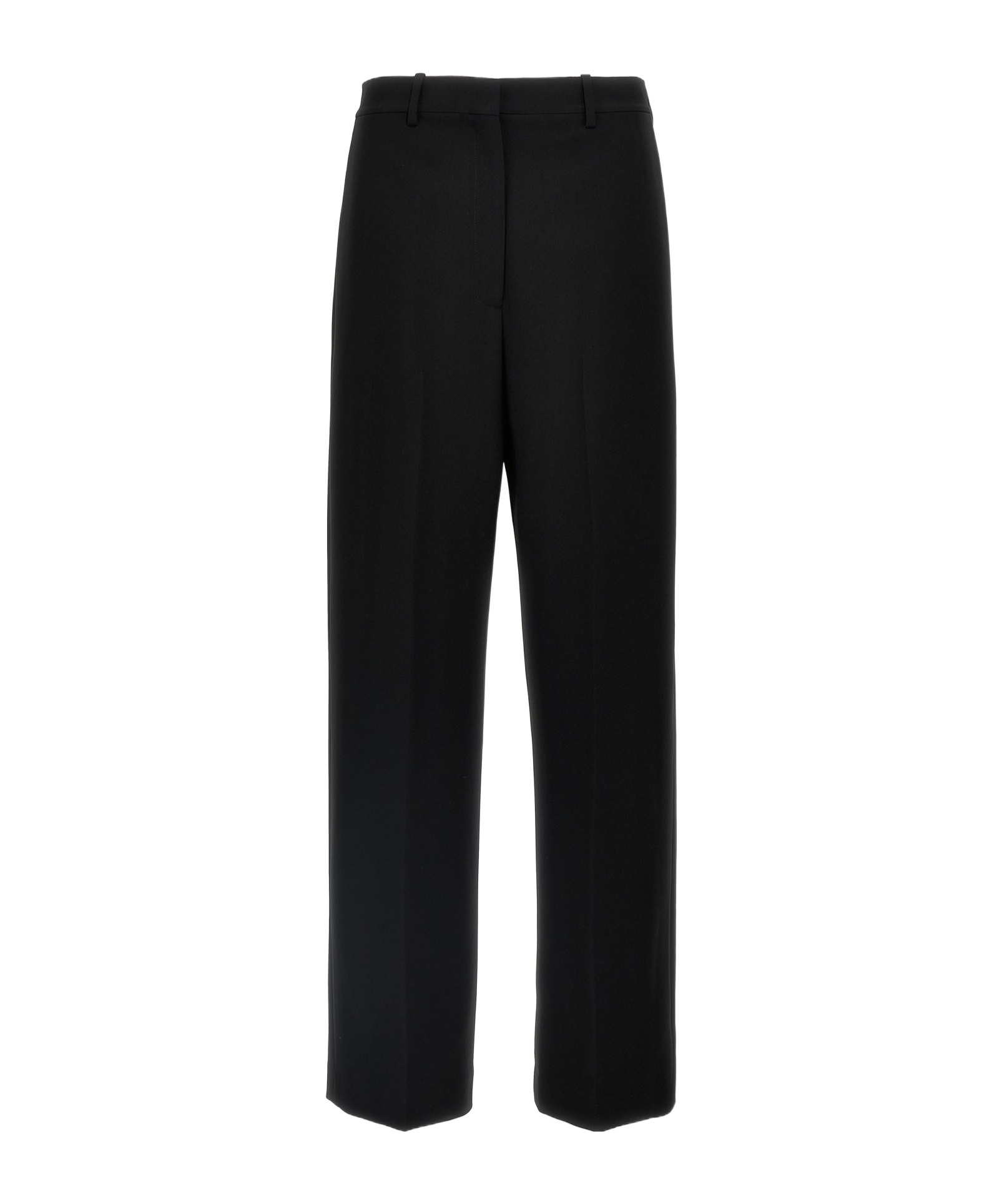Theory Belt-loop Casual Pants In Black