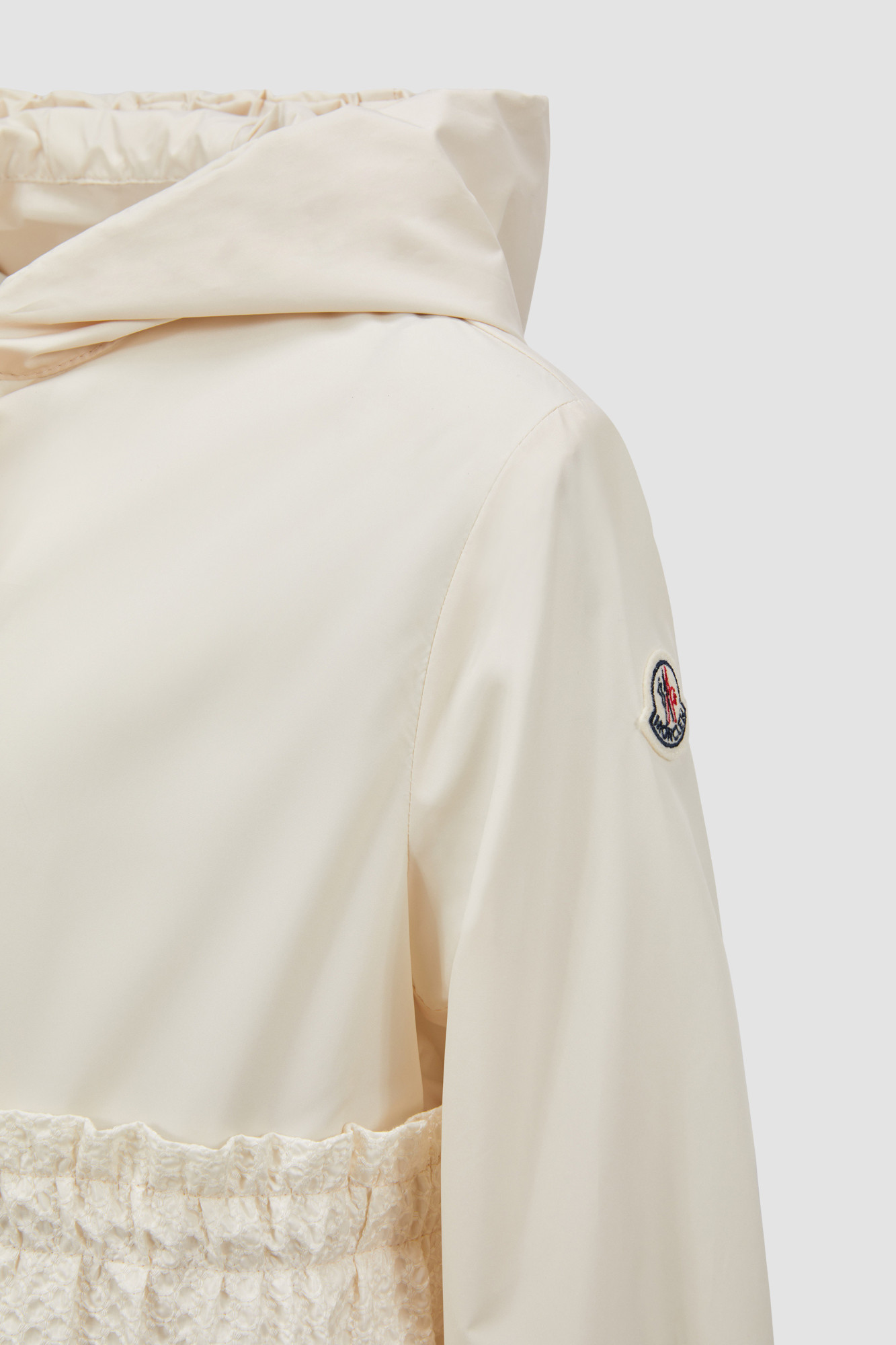 Moncler Odete Hooded Jacket In White
