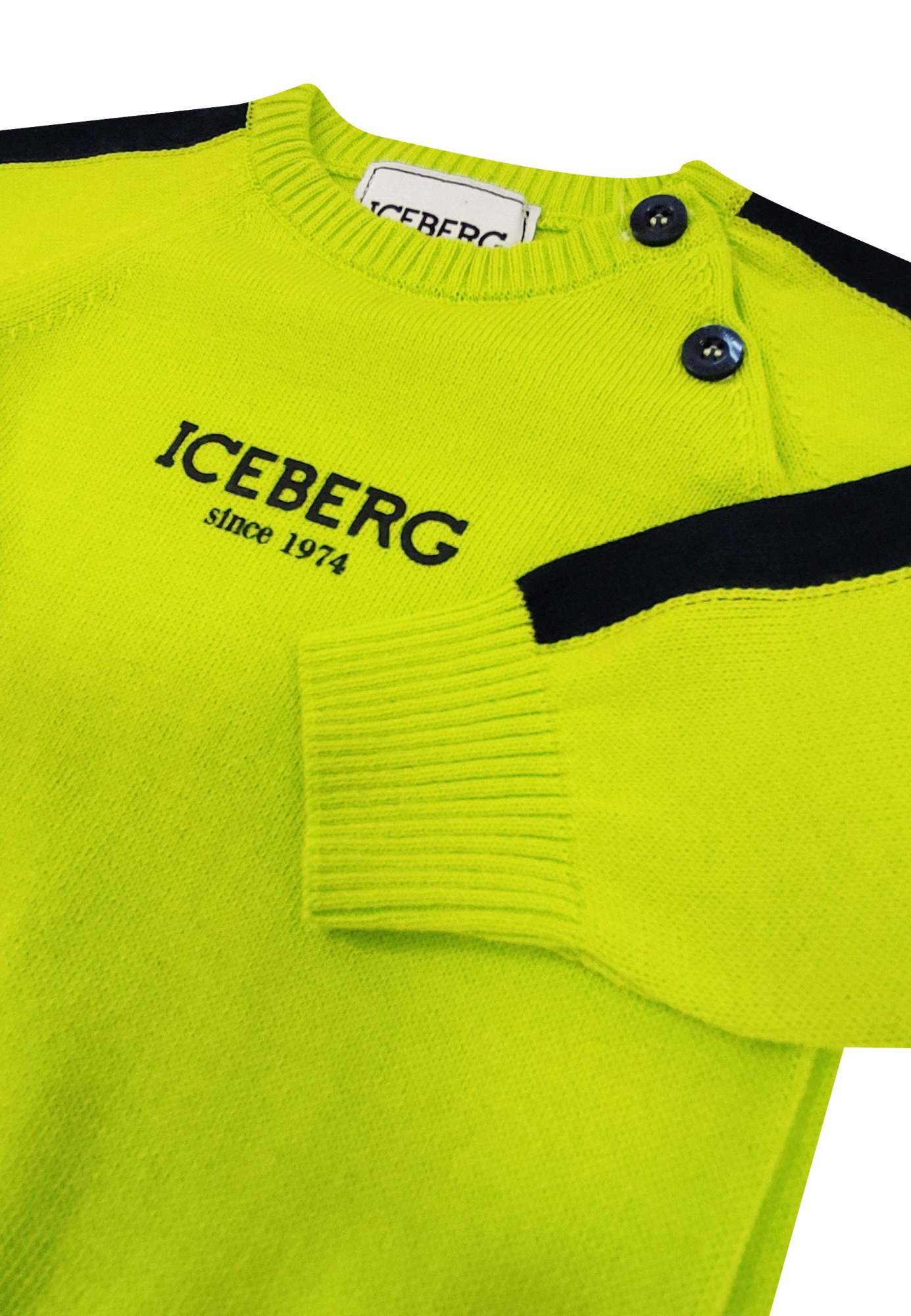 Iceberg Long-sleeved Sweater In Yellow