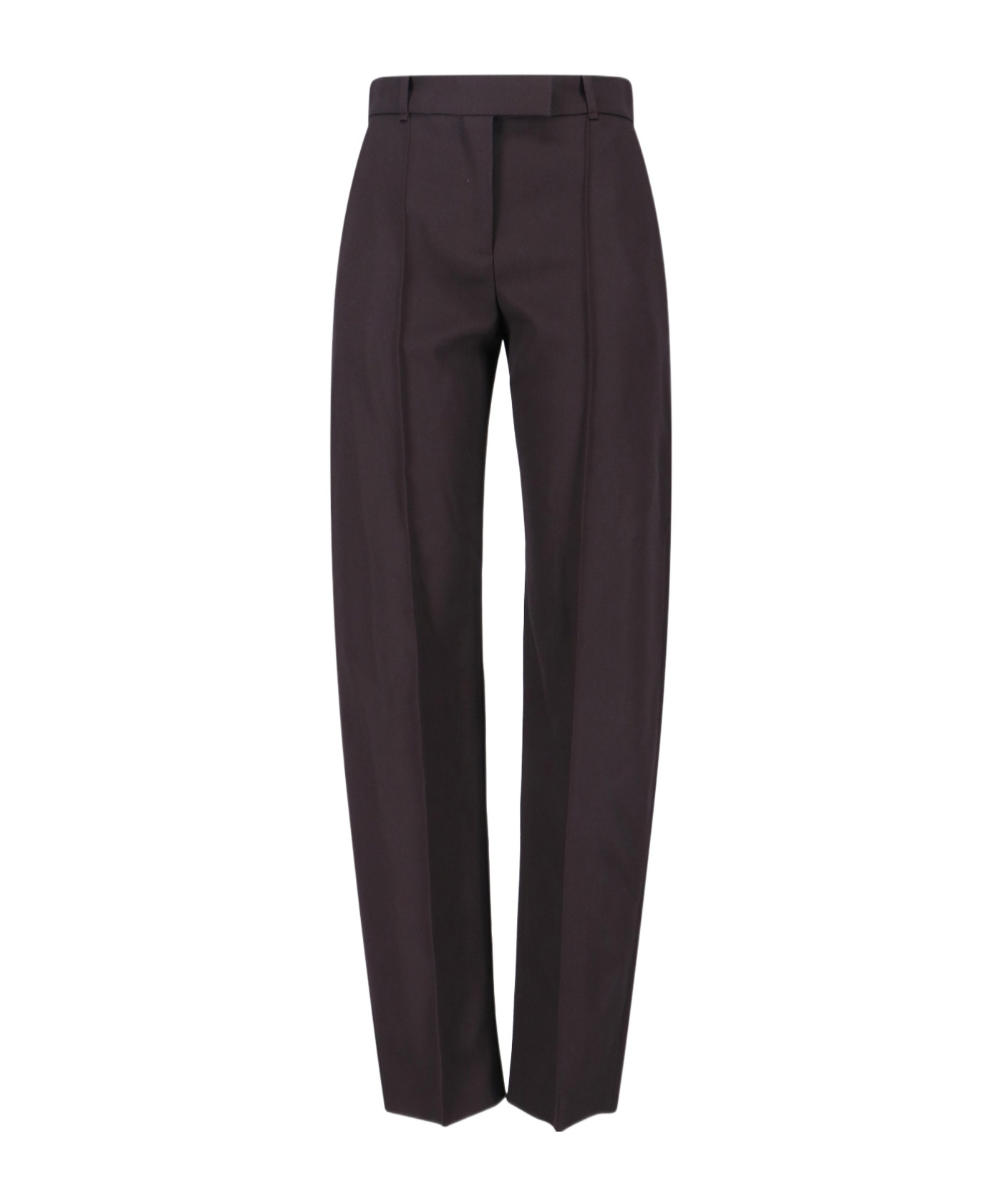 Alexander Mcqueen Pressed-crease Tailored Trousers In Black